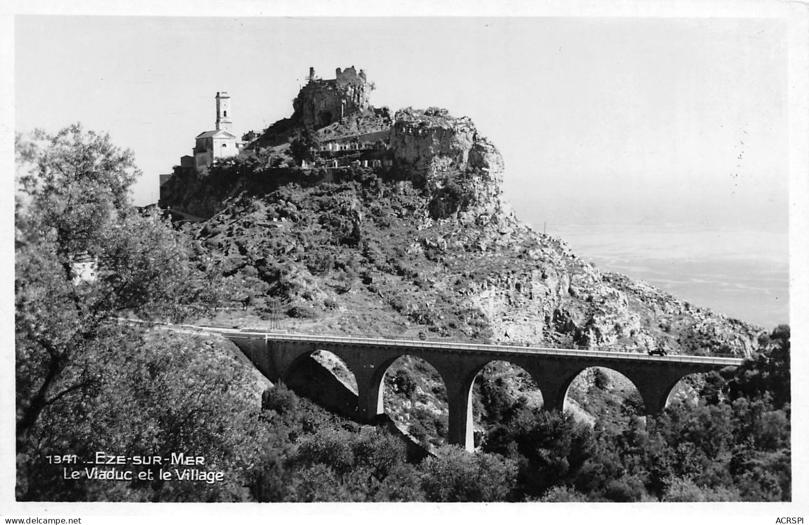 Eze Sur Mer Viaduc Et Village   12 (scan Recto-verso)MA2294Ter - Eze