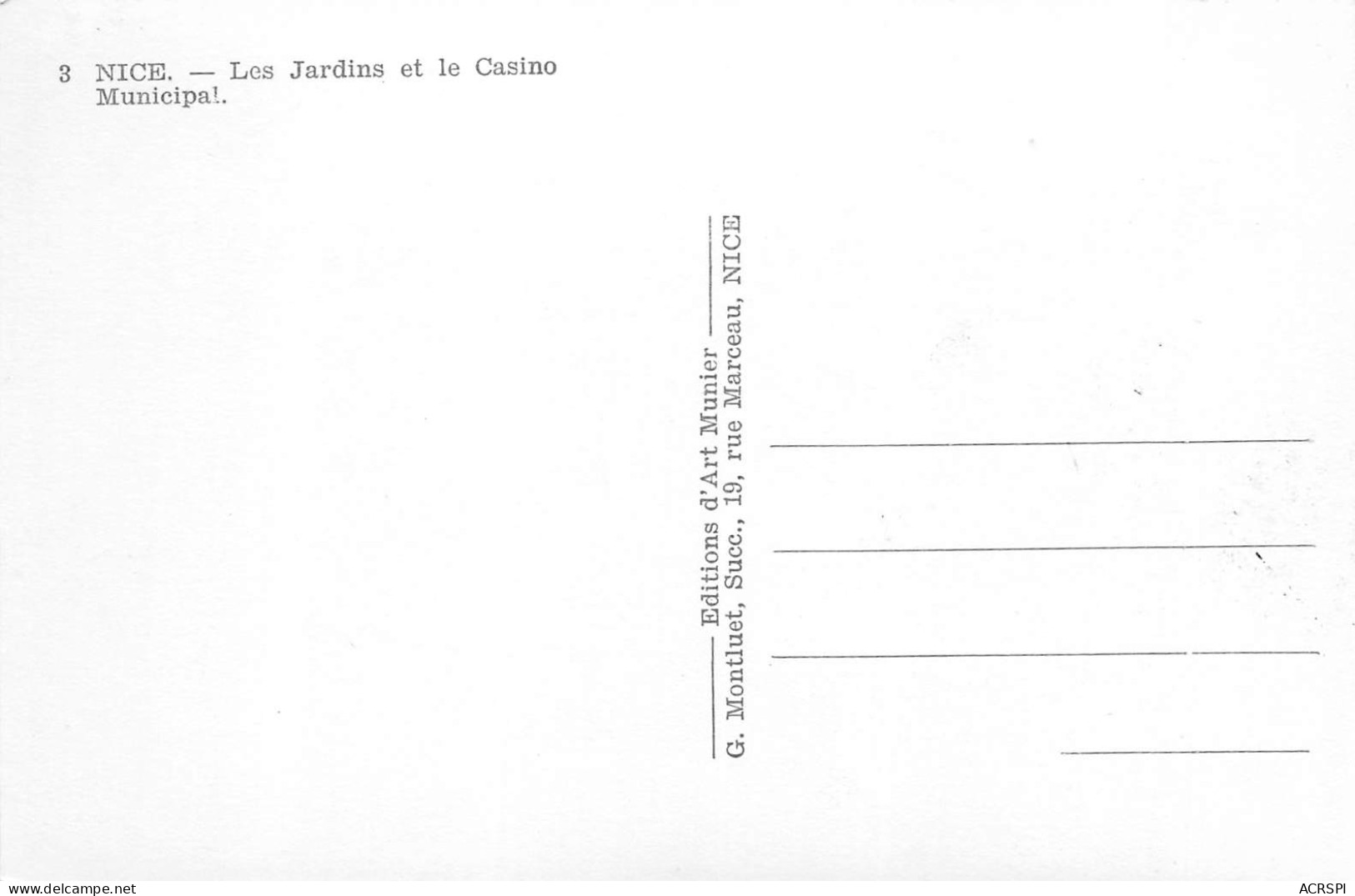 NICE  Jardin Albert 1er Et Le Casino  21 (scan Recto-verso)MA2294Ter - Parks, Gärten