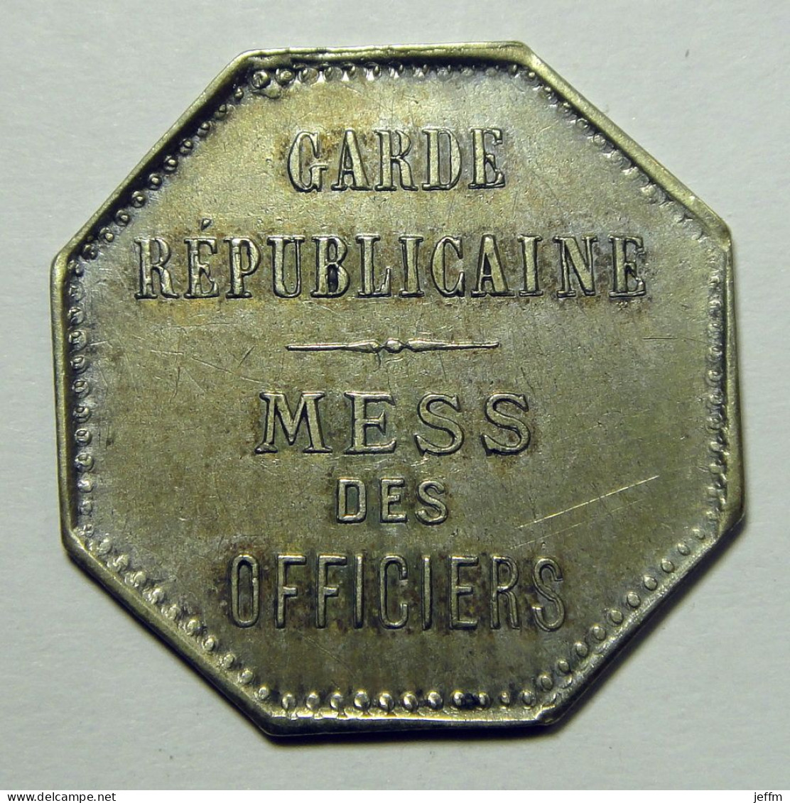 Garde Républicaine - Mess Des Officiers - 20 Centimes - Monetary / Of Necessity