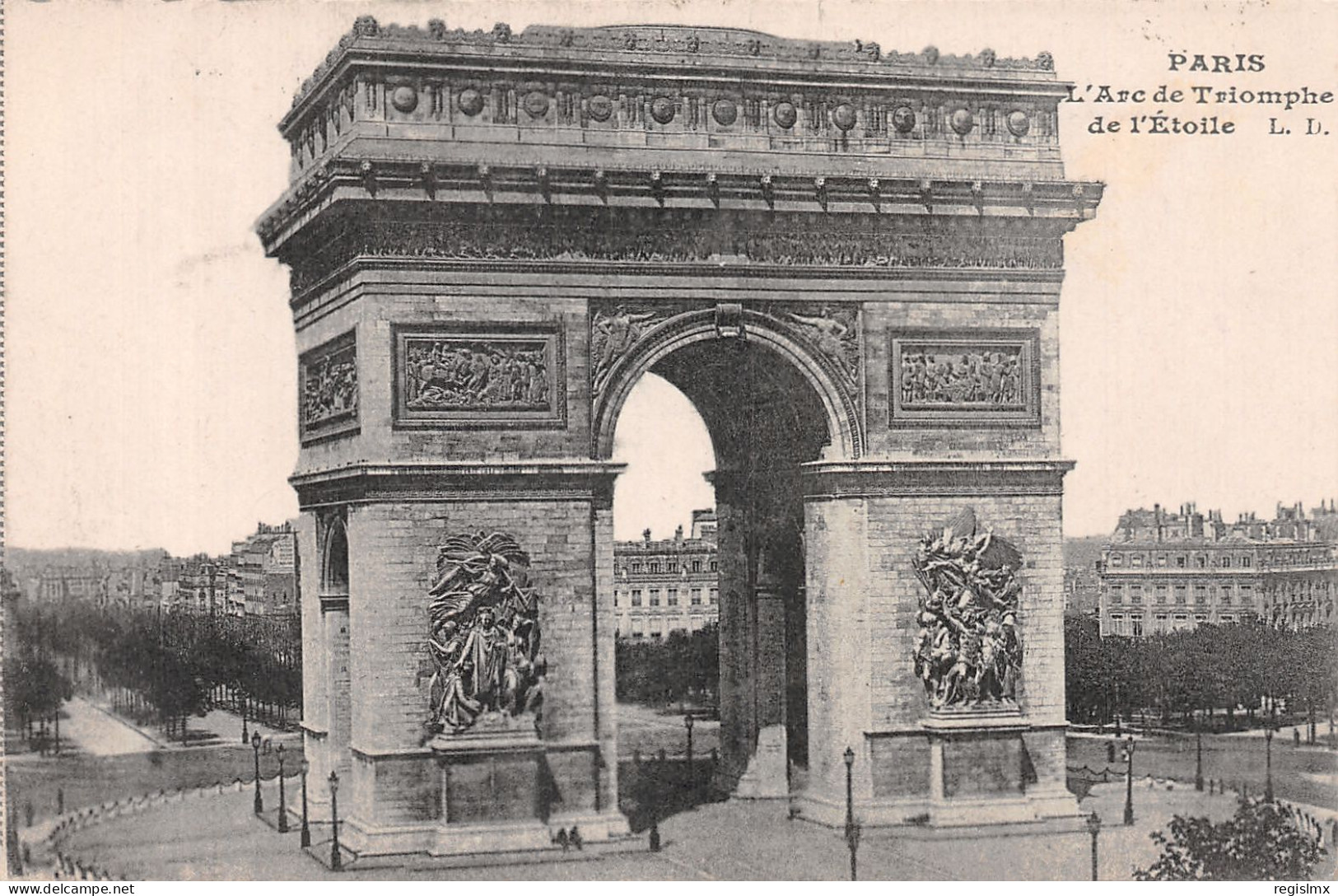 75-PARIS ARC DE TRIOMPHE DE L ETOILE-N°T1044-D/0105 - Triumphbogen