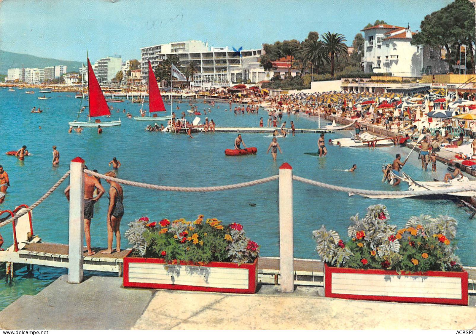 CAP D' ANTIBES Juan Les Pins La Plage  48 (scan Recto-verso)MA2294Ter - Cap D'Antibes - La Garoupe