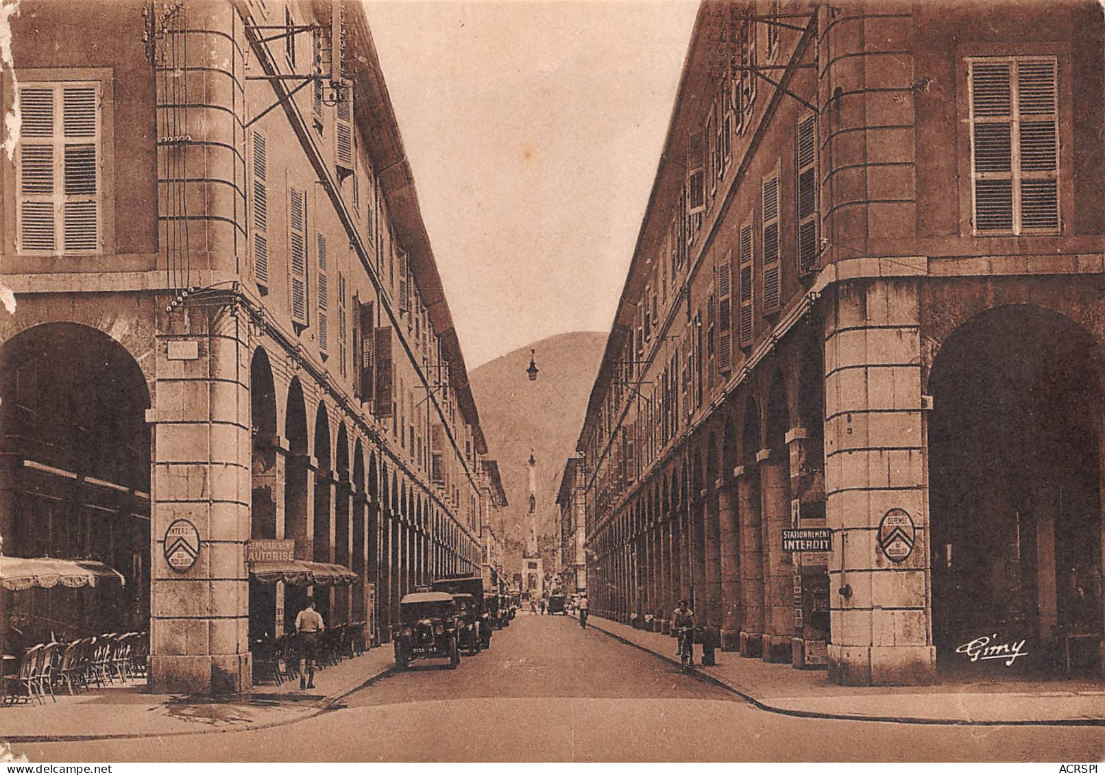 CHAMBERY Rue De Boigne Les Portiques  21 (scan Recto-verso)MA2294Und - Chambery