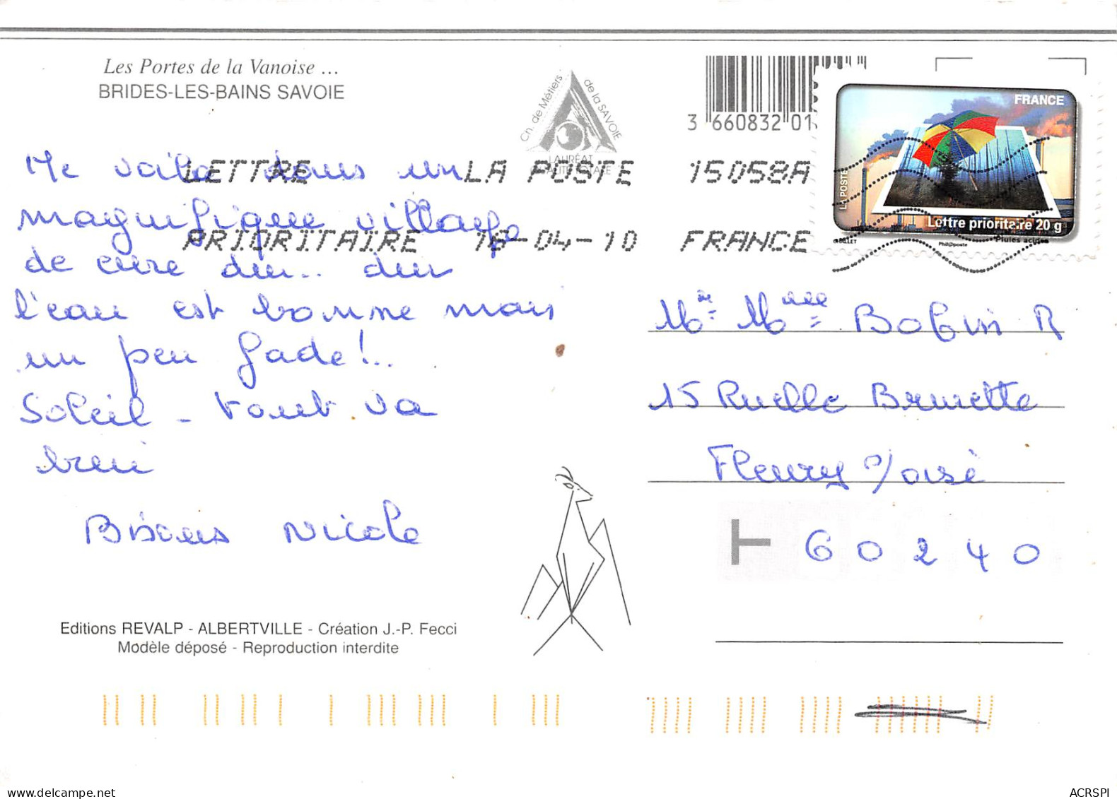 BRIDES Les BAINS Savoie  43 (scan Recto-verso)MA2294Und - Brides Les Bains