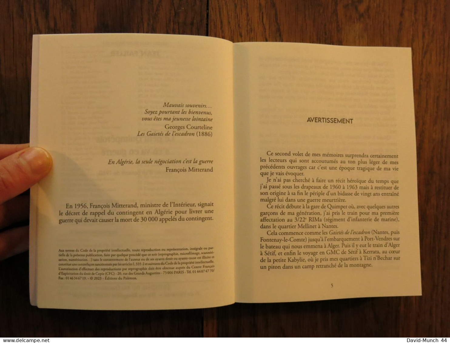 Le Petit Quimpérois S’en Va En Guerre, Années 60-62, Algérie De Jean Failler. Palémon éditions. 2023 - History