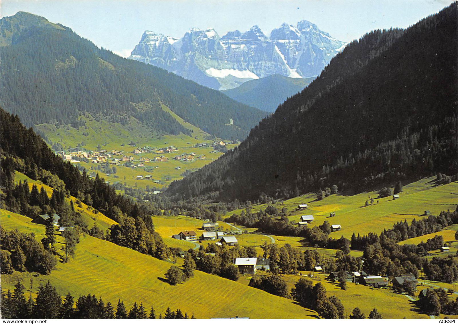 LA CHAPELLE D' ABONDANCE  Vue Sur CHATEL  Du Hameau Du RIZ  30  (scan Recto-verso)MA2295 - Abondance