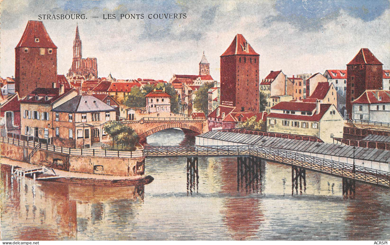 STRASBOURG  Les Ponts Couverts    5 (scan Recto-verso)MA2295Bis - Strasbourg