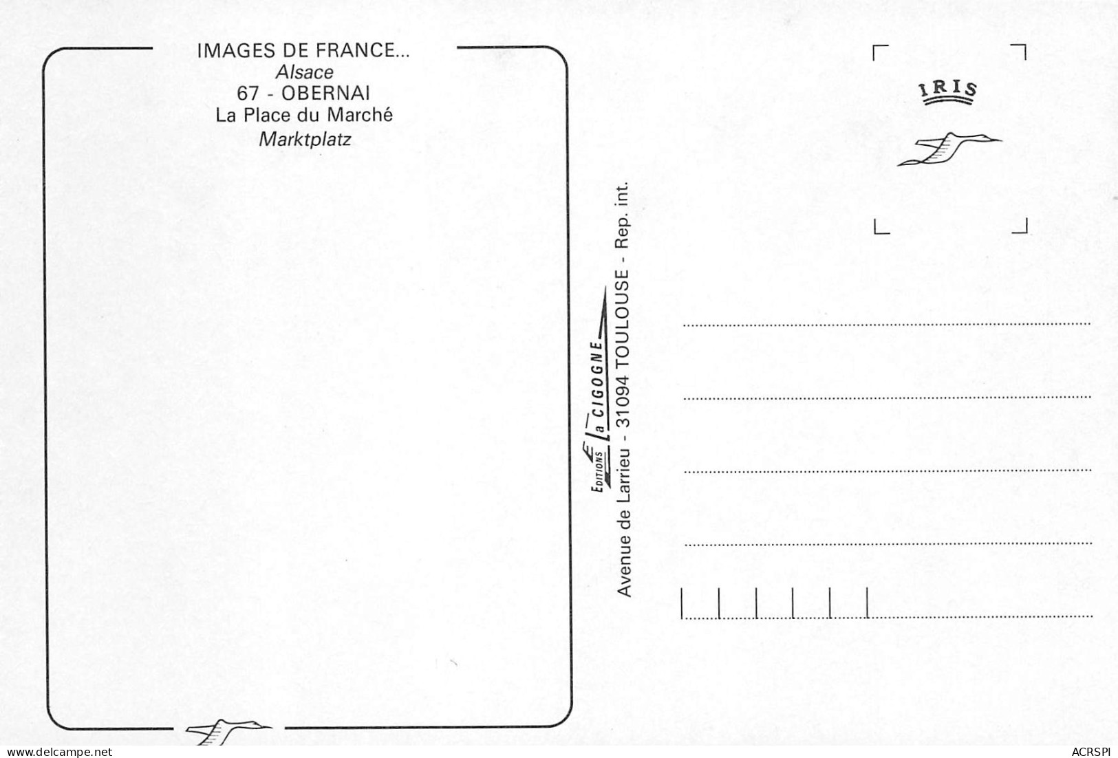 OBERNAI  Place Du Marché  23 (scan Recto-verso)MA2295Bis - Obernai