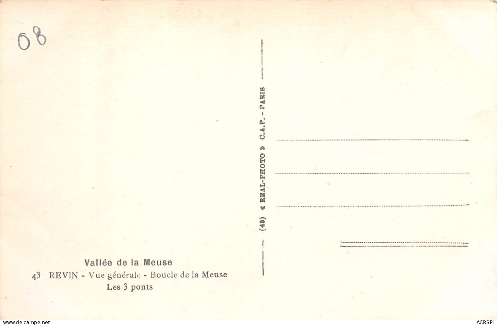 REVIN Vue Panoramique    36 (scan Recto-verso)MA2295Bis - Revin