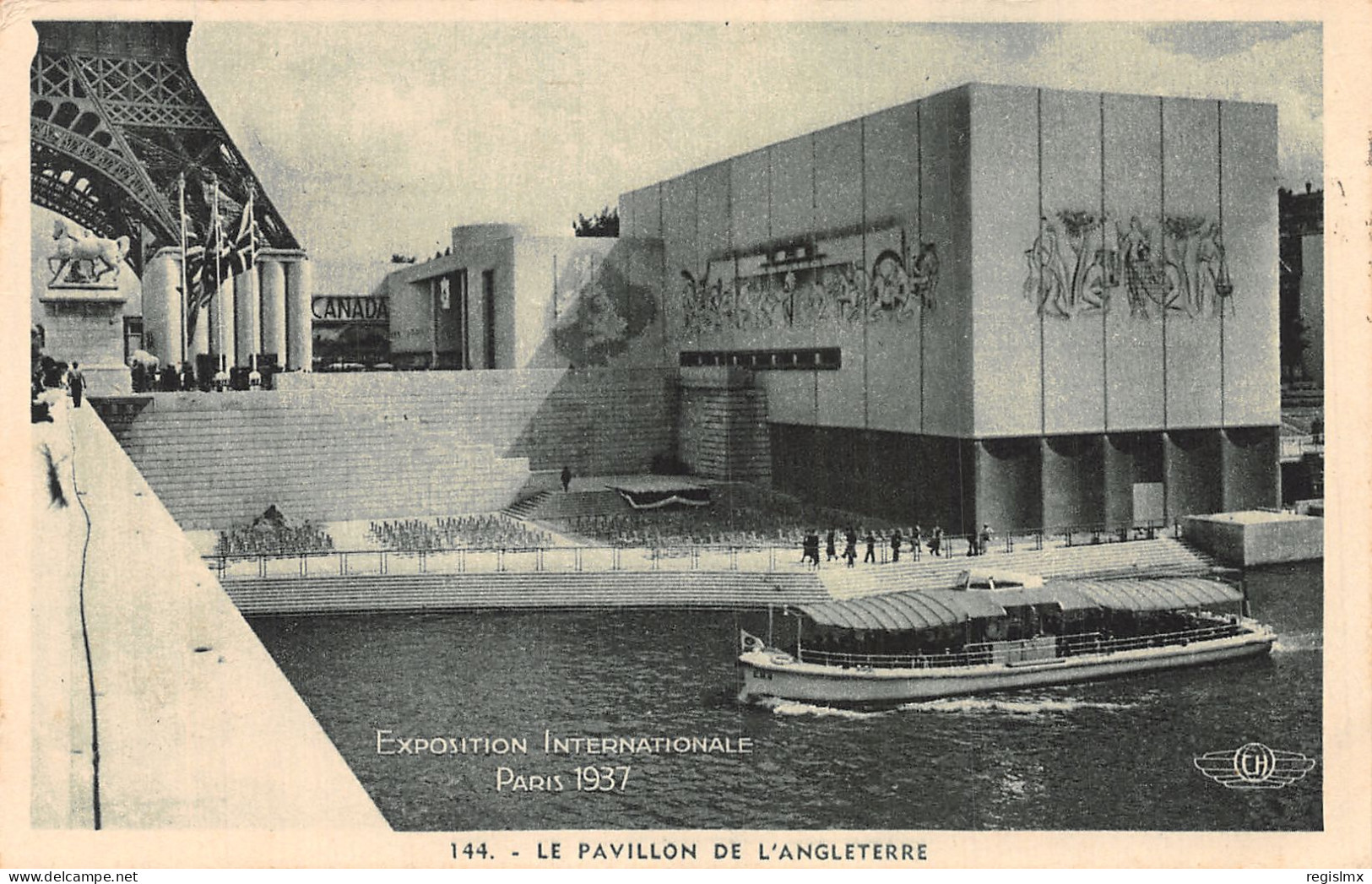 75-PARIS EXPOSITION INTERNATIONALE 1937 PAVILLON DE L ANGLETERRE-N°T1044-A/0371 - Exhibitions