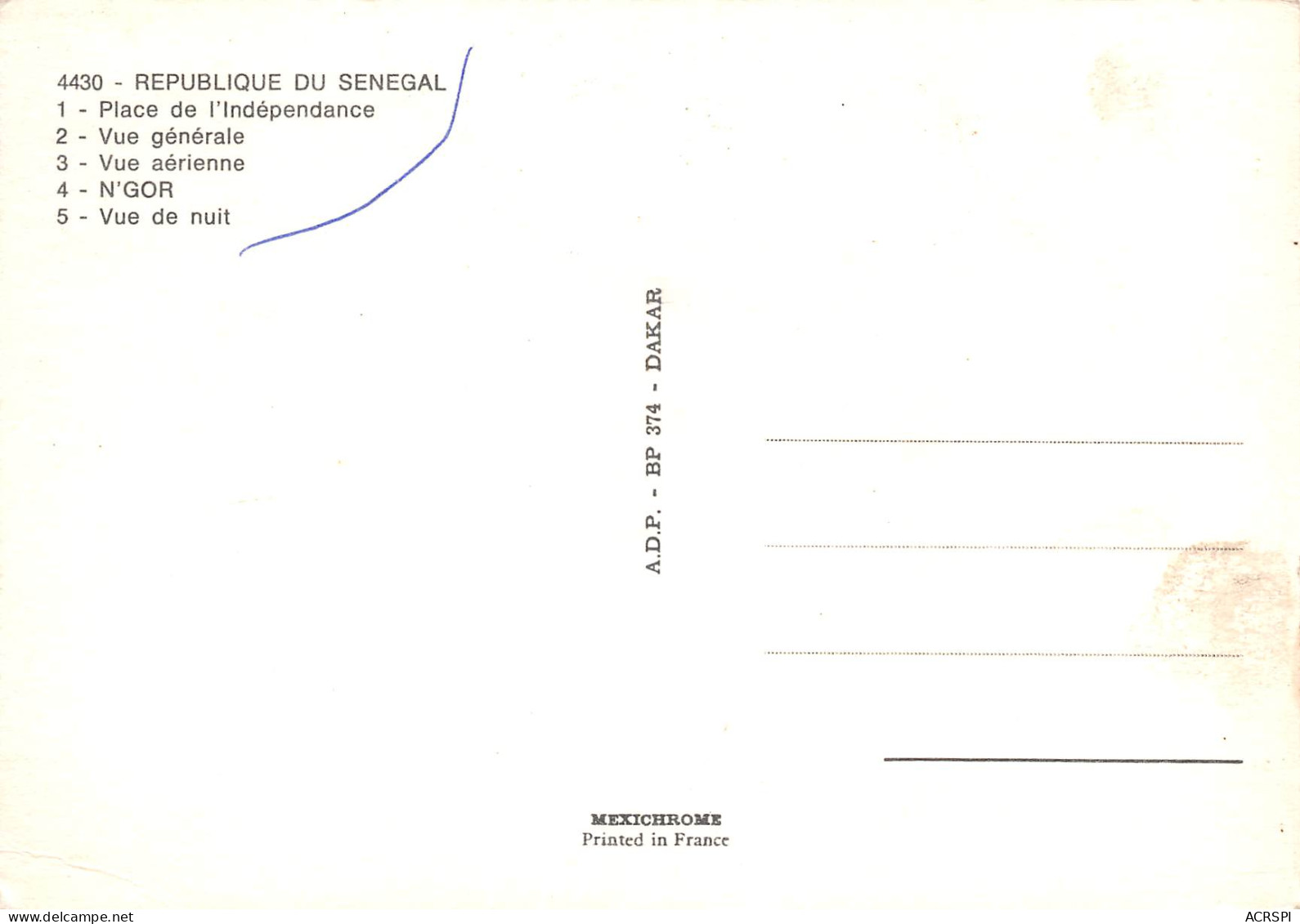 SENEGAL  Multivue  32  (scan Recto-verso)MA2295Ter - Sénégal