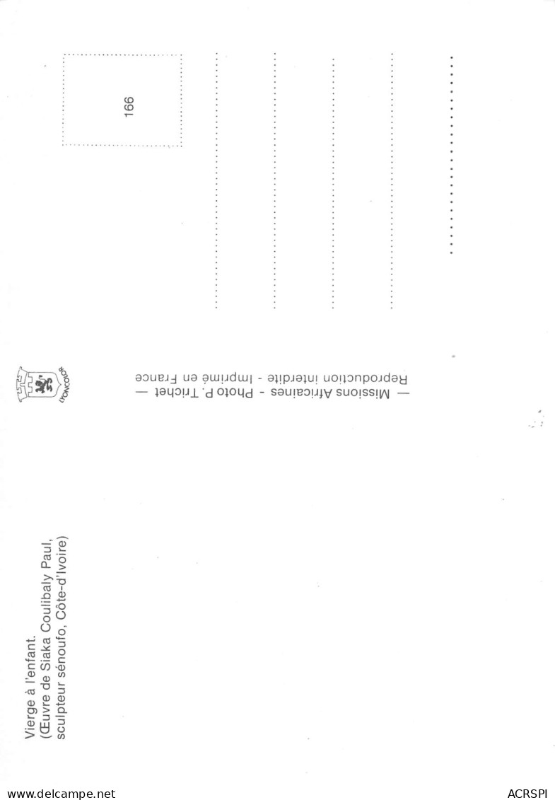 SIAKA COULIBALY PAUL VIERGE à L'ENFANT  SENOUFO  ABIDJAN 28 - II Plateaux  Cote D'ivoire  23  (scan Recto-verso)MA2295Un - Costa De Marfil