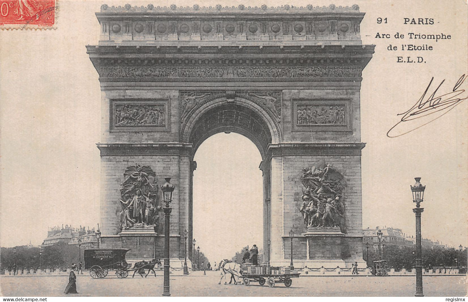 75-PARIS ARC DE TRIOMPHE DE L ETOILE-N°T1044-F/0115 - Triumphbogen