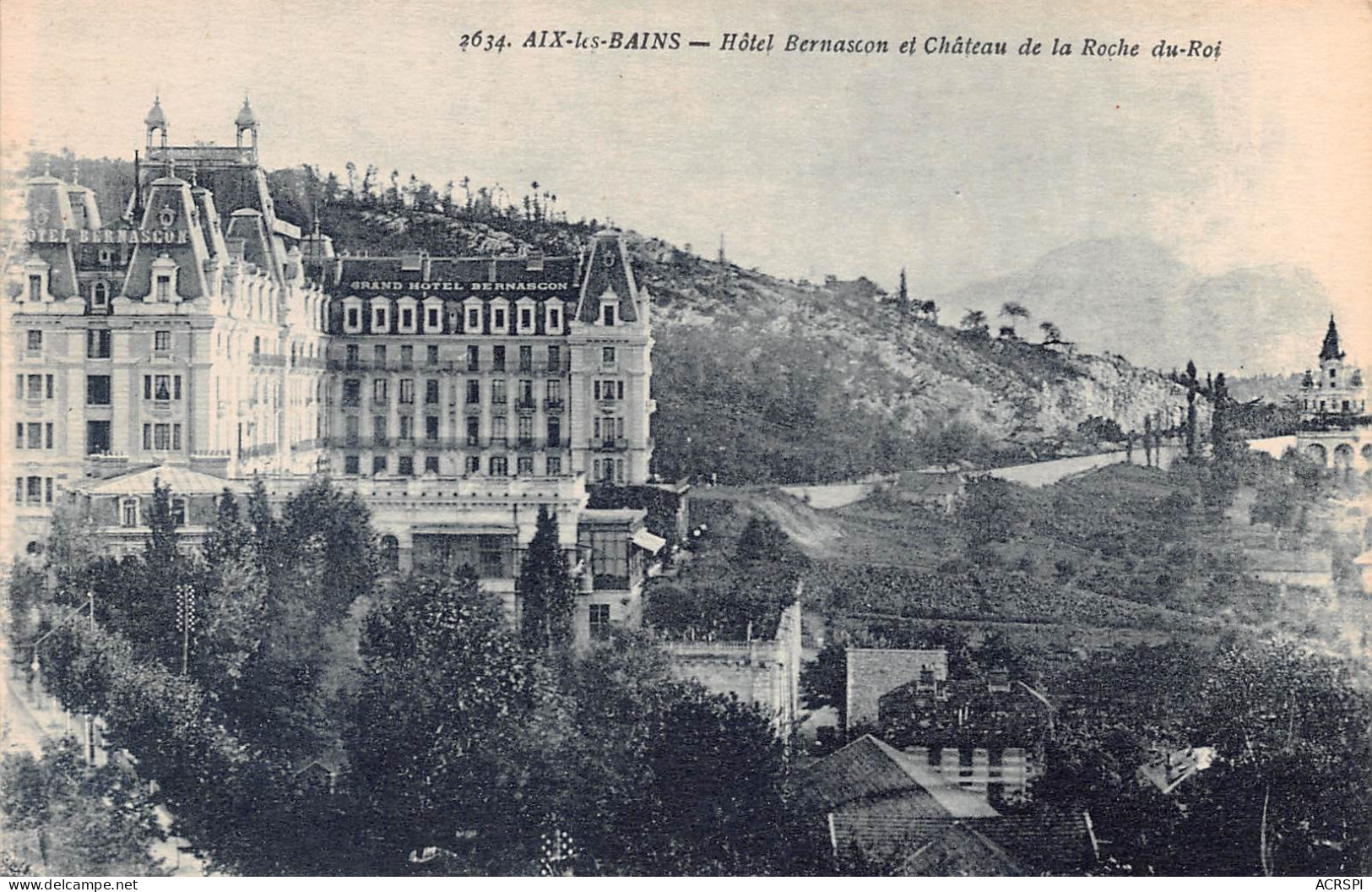 AIX Les BAINS  Hotel BERNASCON   8 (scan Recto-verso)MA2295Vic - Aix Les Bains