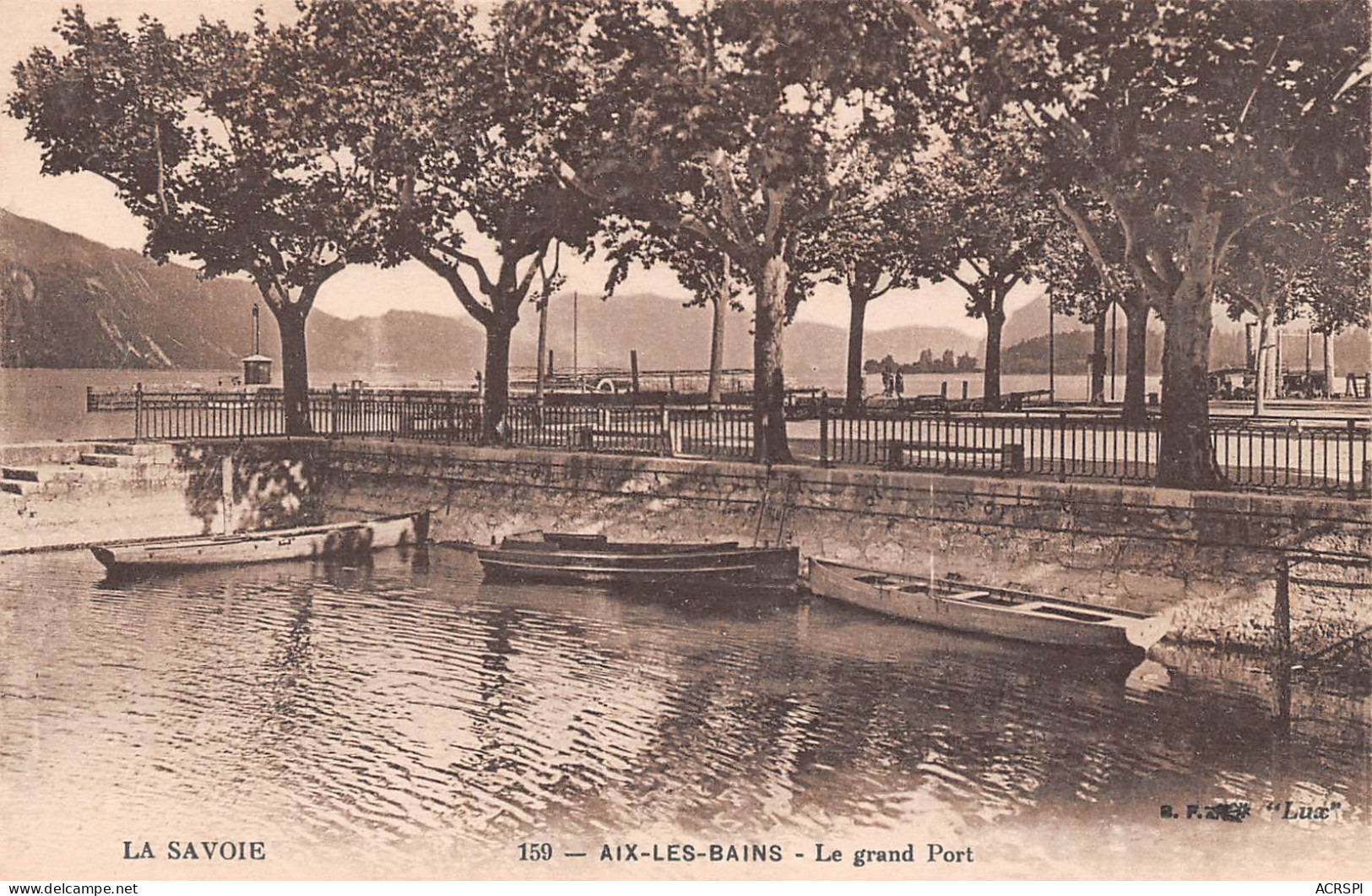 AIX Les BAINS  Barques Au Grand Port   9 (scan Recto-verso)MA2295Vic - Aix Les Bains