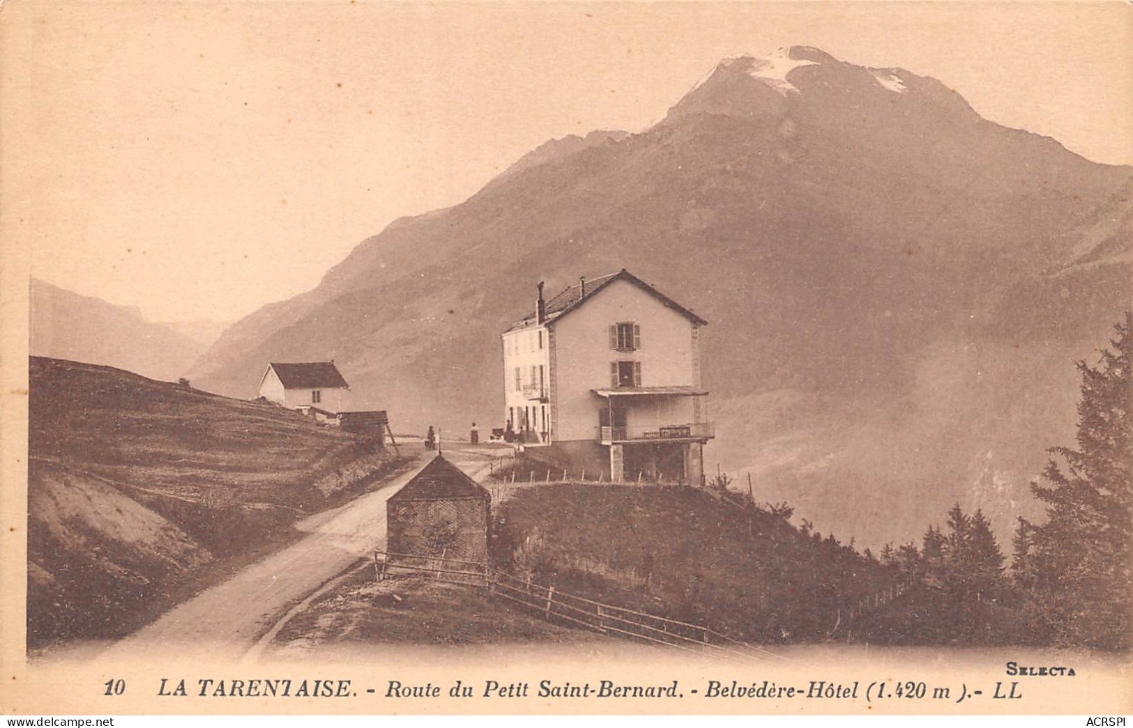 Hotel BELVEDERE  Entre La Rosière Et Bourg Saint Maurice à Séez Tarentaise 28 (scan Recto-verso)MA2295Vic - Other & Unclassified