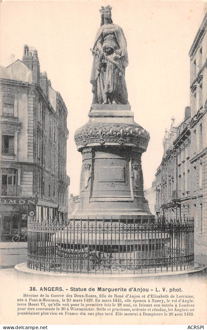 ANGERS  Statue De Marguerite D'anjou  24 (scan Recto-verso)MA2296Bis - Angers