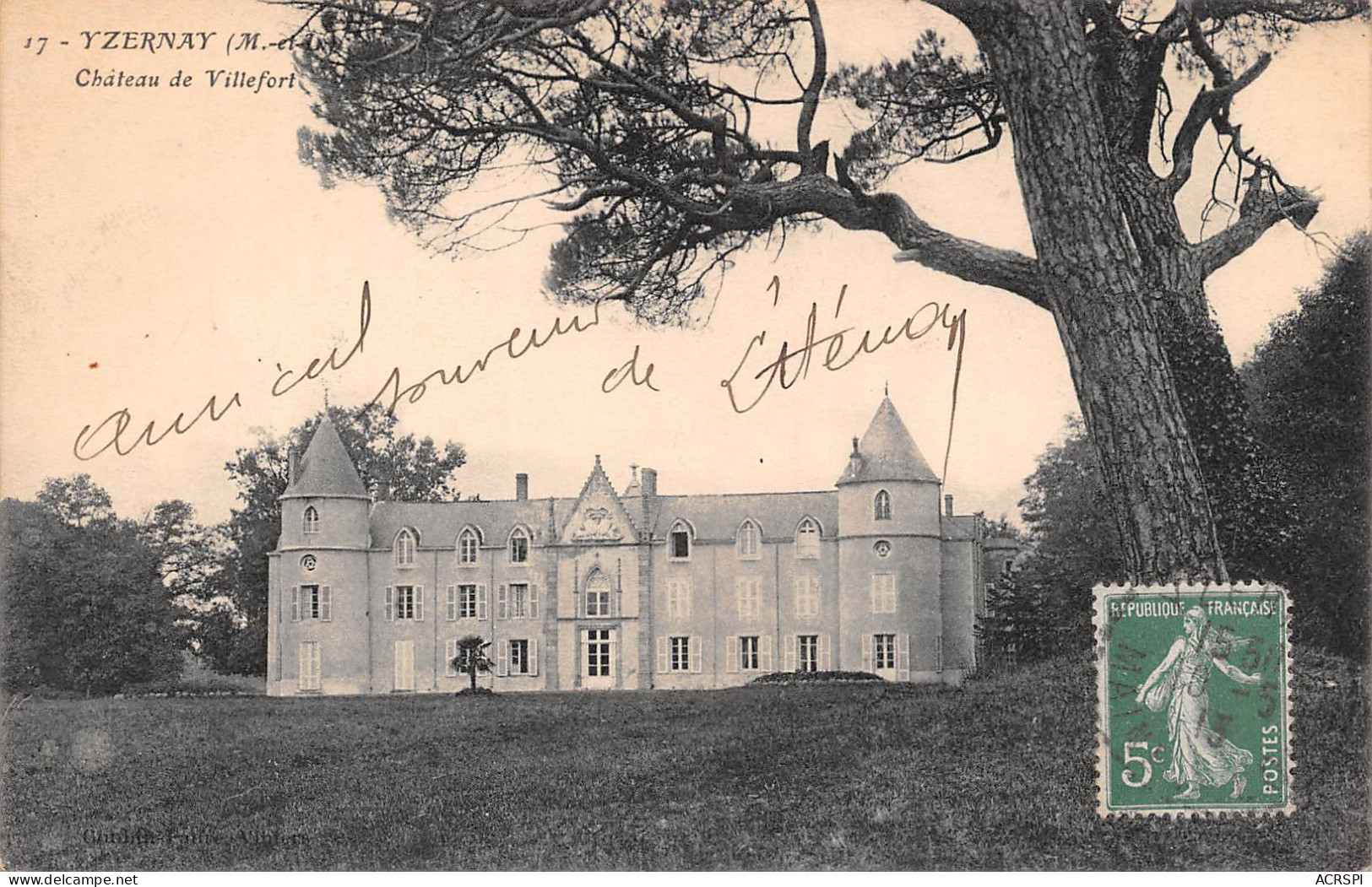 YZERNAY  Le Chateau De Villefort   40 (scan Recto-verso)MA2296Bis - Other & Unclassified