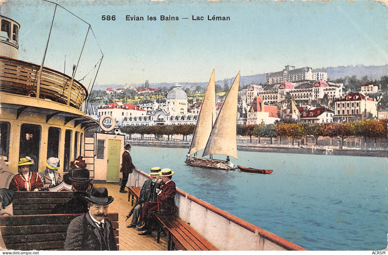 EVIAN Les Bains  Passagers Du Bateau   4 (scan Recto-verso)MA2296Vic - Evian-les-Bains