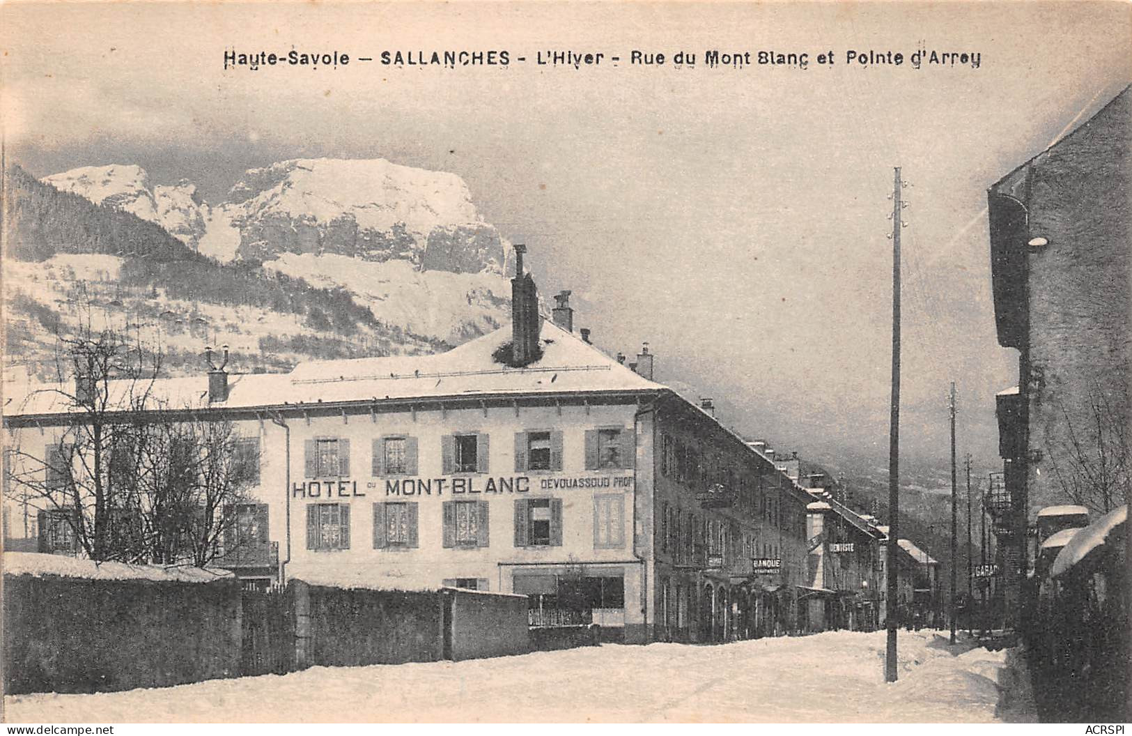 SALLANCHES  Hotel Mont Blanc  44 (scan Recto-verso)MA2296Vic - Sallanches