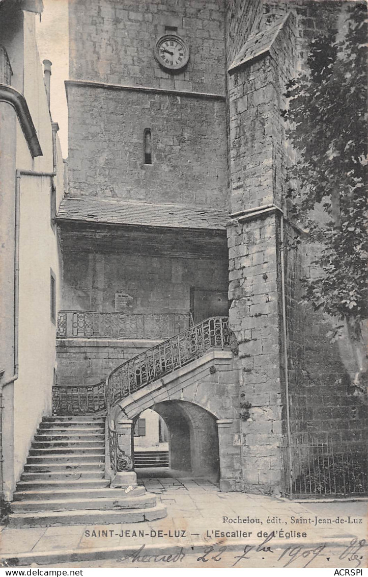 SAINT JEAN DE LUZ  Escalier De L'église   6 (scan Recto-verso)MA2297 - Saint Jean De Luz