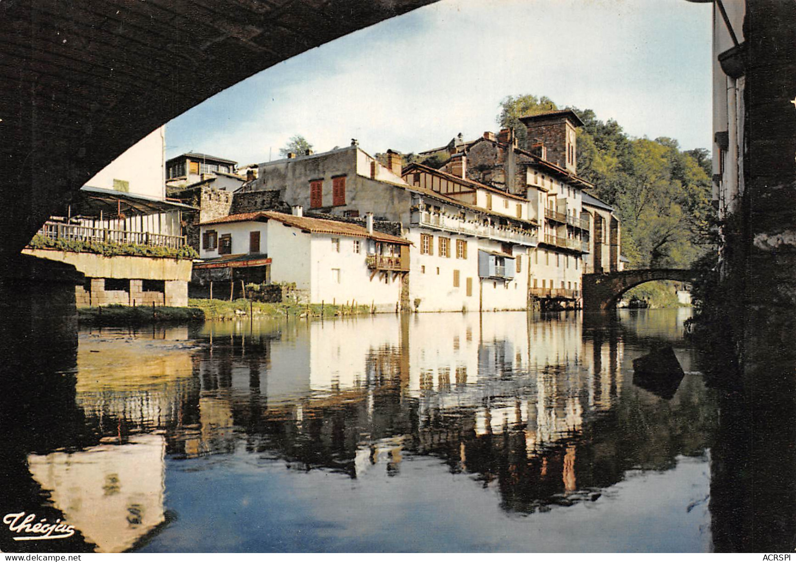 SAINT JEAN PIED DE PORT  La Nive  Et Les Maisons    18 (scan Recto-verso)MA2297 - Saint Jean Pied De Port