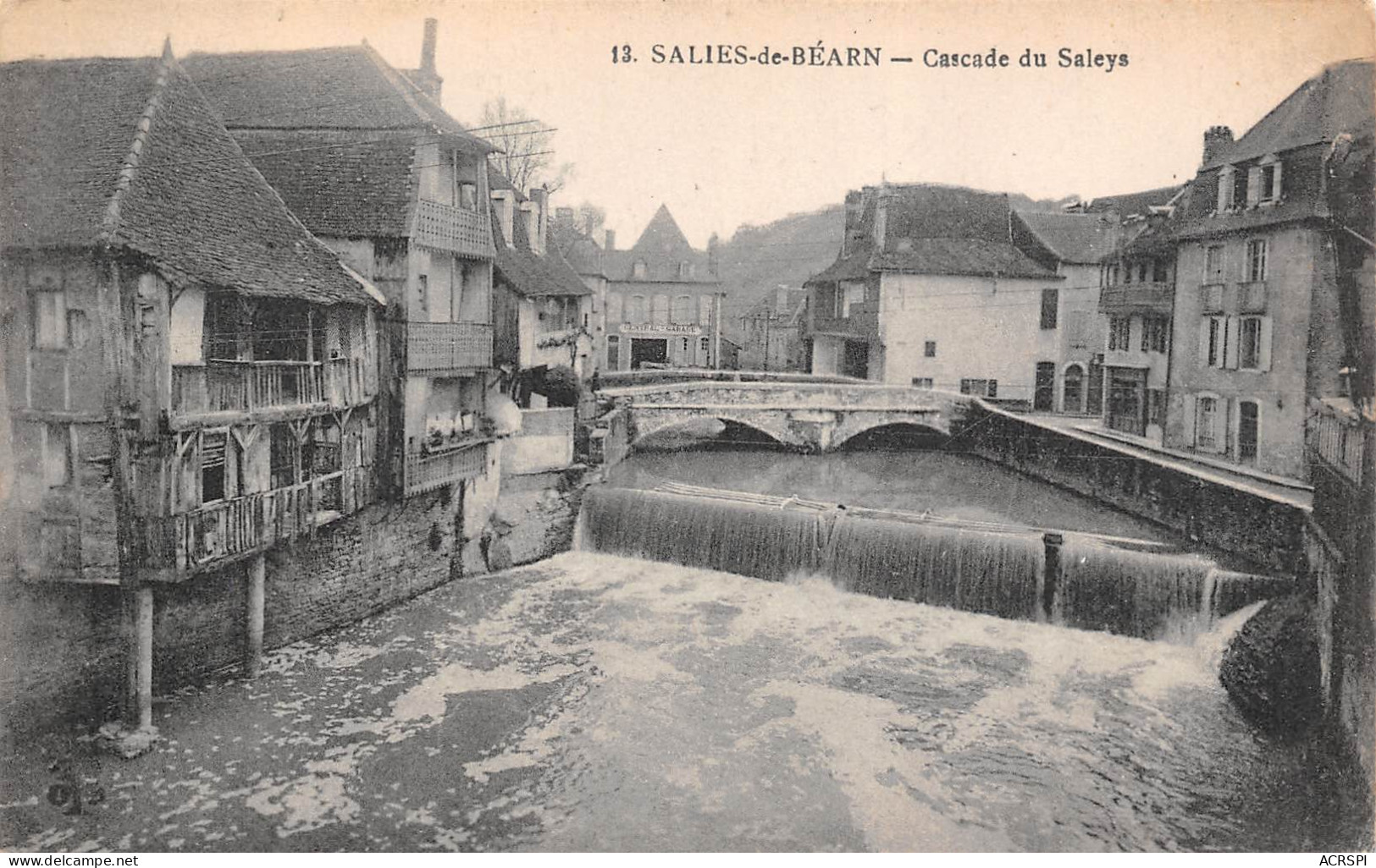 Salies-de-Béarn  La Cascade Sur Le SALEYS   41 (scan Recto-verso)MA2297 - Salies De Bearn