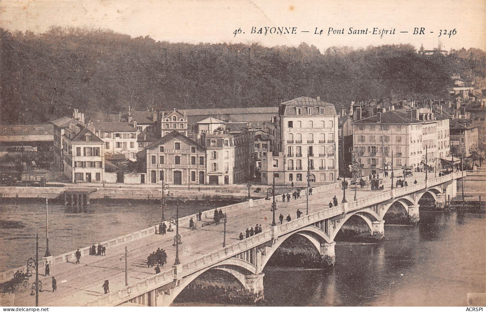 BAYONNE VIEILLE  Le Pont Saint Esprit  Sur Le Fleuve  49 (scan Recto-verso)MA2297 - Bayonne