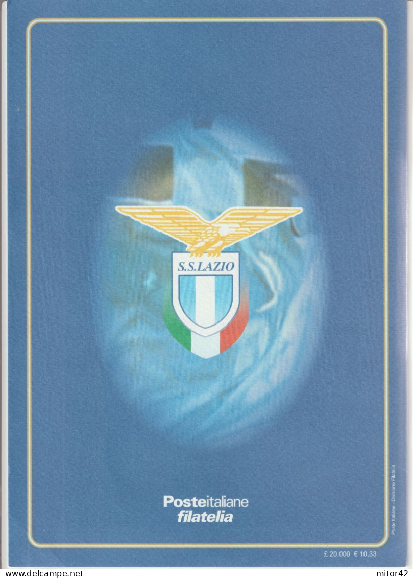 3--Lazio Campione-12 Francoboll+1 Cartolina+1F.D.C Con Annulli Speciali In Folder Edito Da Poste Italiane-vedi Scansioni - Football