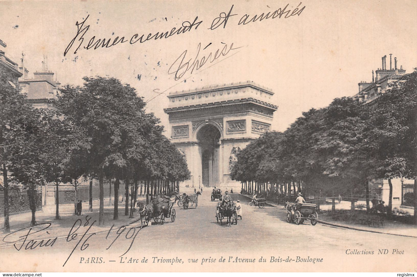 75-PARIS ARC DE TRIOMPHE-N°T1044-G/0115 - Triumphbogen