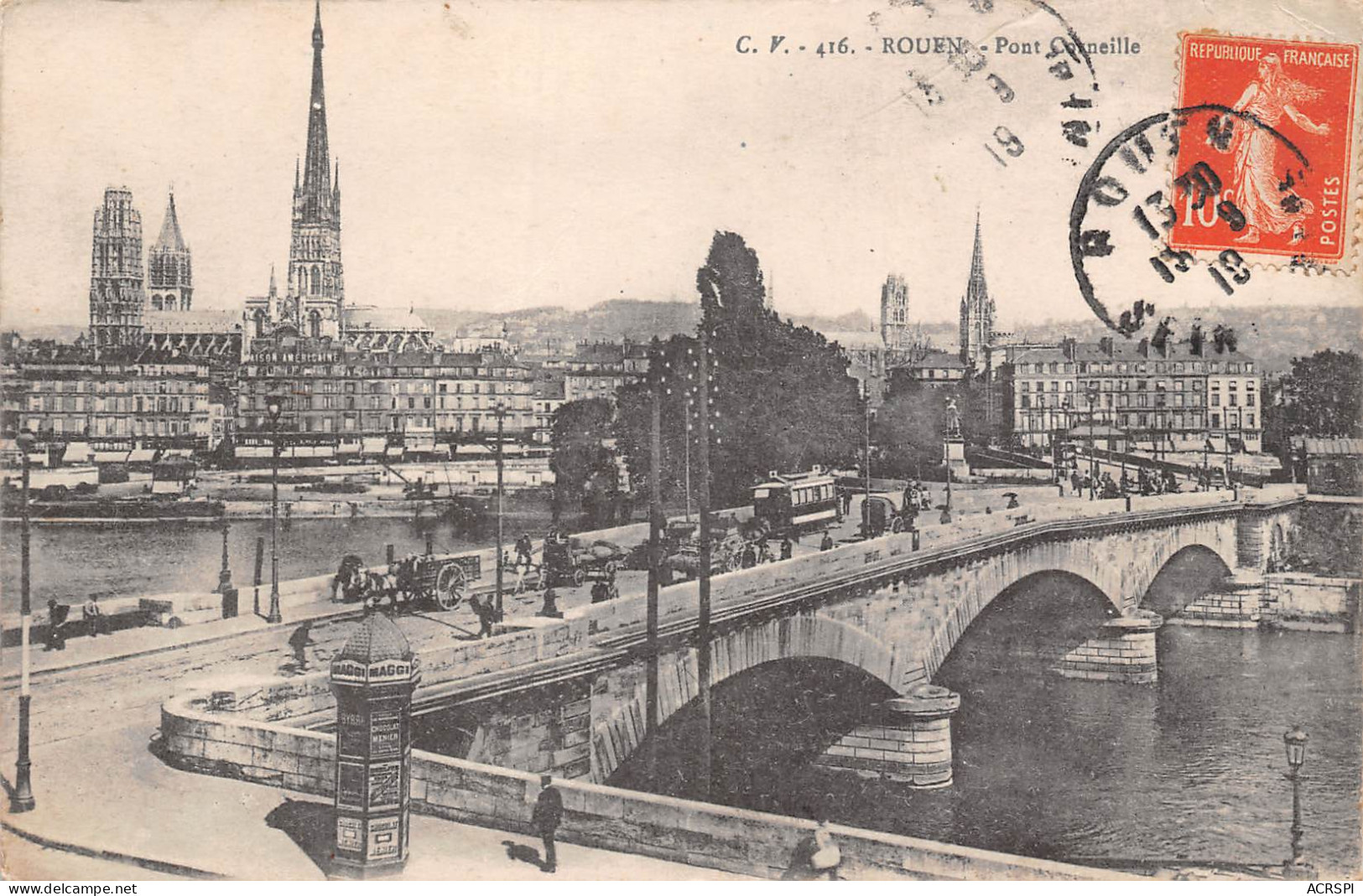 ROUEN  Pont  Corneille  12 (scan Recto-verso)MA2297Bis - Rouen