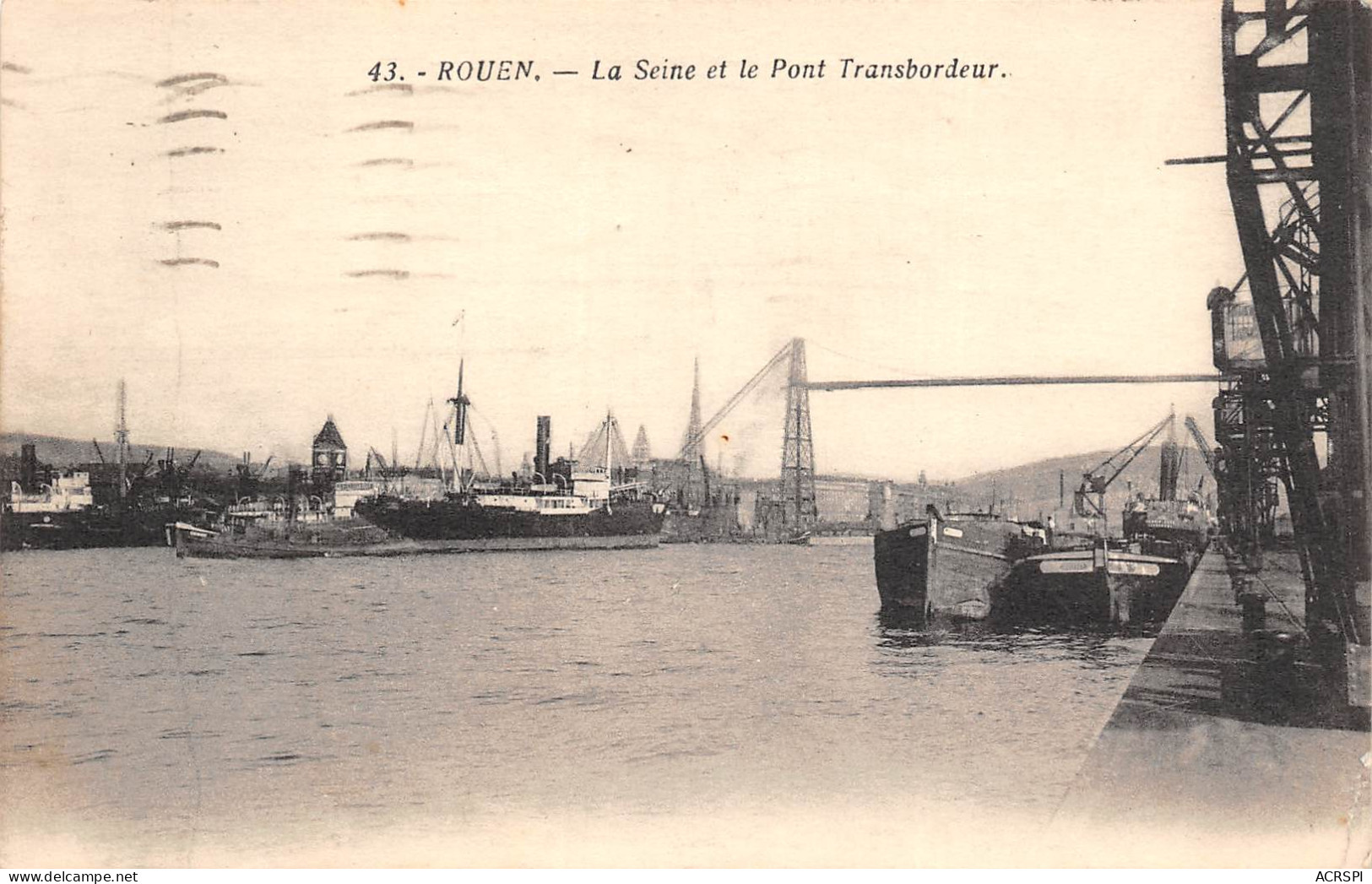 ROUEN  La Seine Et Les Bateaux à Quai  13 (scan Recto-verso)MA2297Bis - Rouen