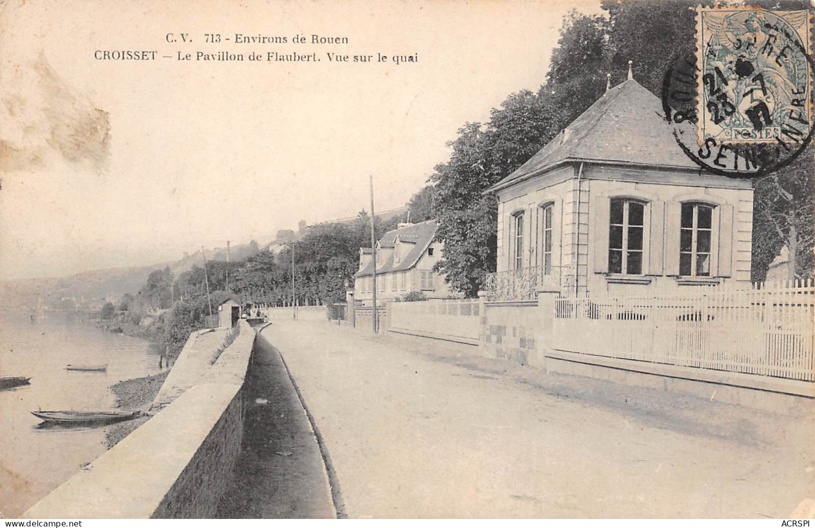 CROISSET  Le Pavillon De Flaubert  Environs De  ROUEN   15 (scan Recto-verso)MA2297Bis - Rouen