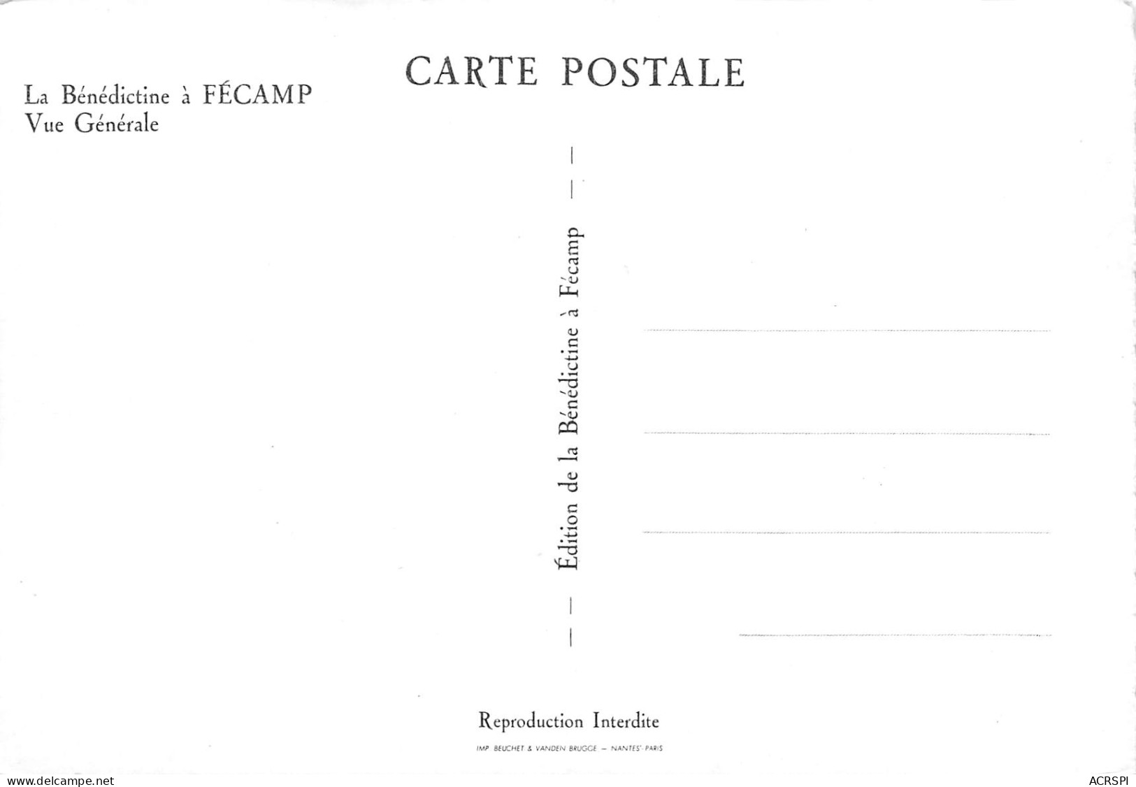 FECAMP  La Bénédictine  45 (scan Recto-verso)MA2297Bis - Fécamp