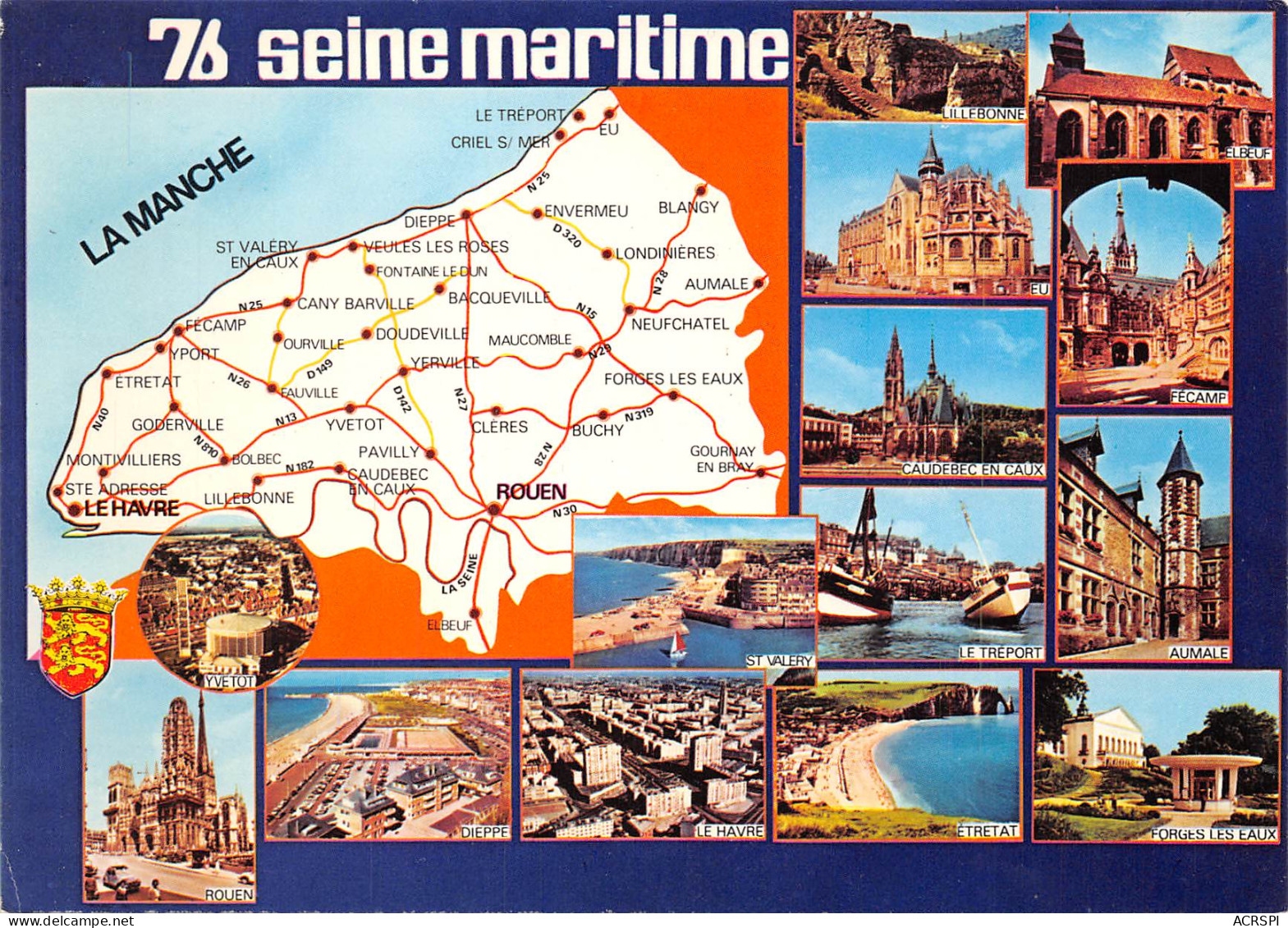 76 SEINE MARITIME Cate Du Département Map  66 (scan Recto-verso)MA2297Bis - Other & Unclassified