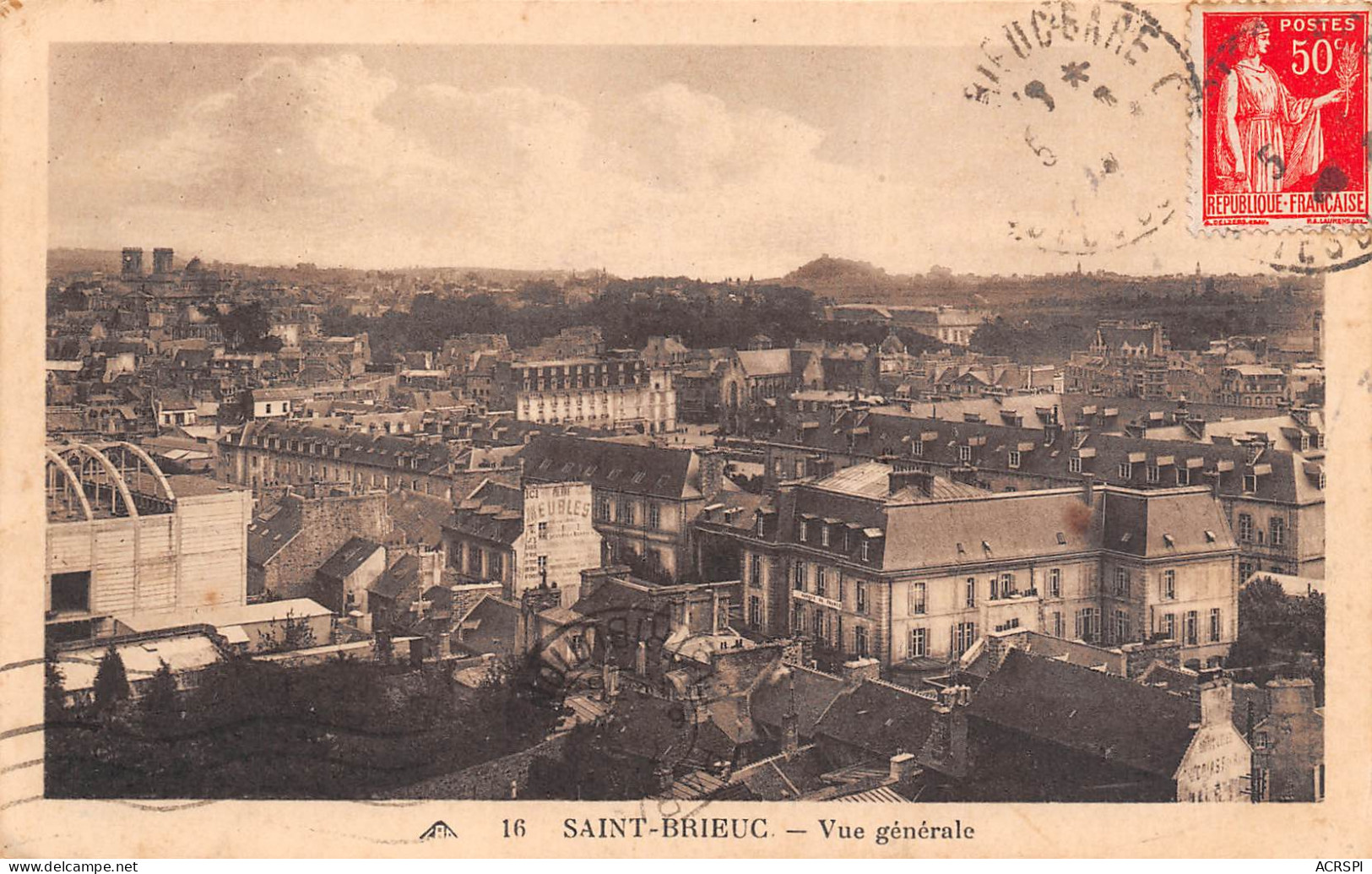 SAINT BRIEUC Vue Générale  Ed CAP 10 (scan Recto-verso)MA2297Ter - Saint-Brieuc