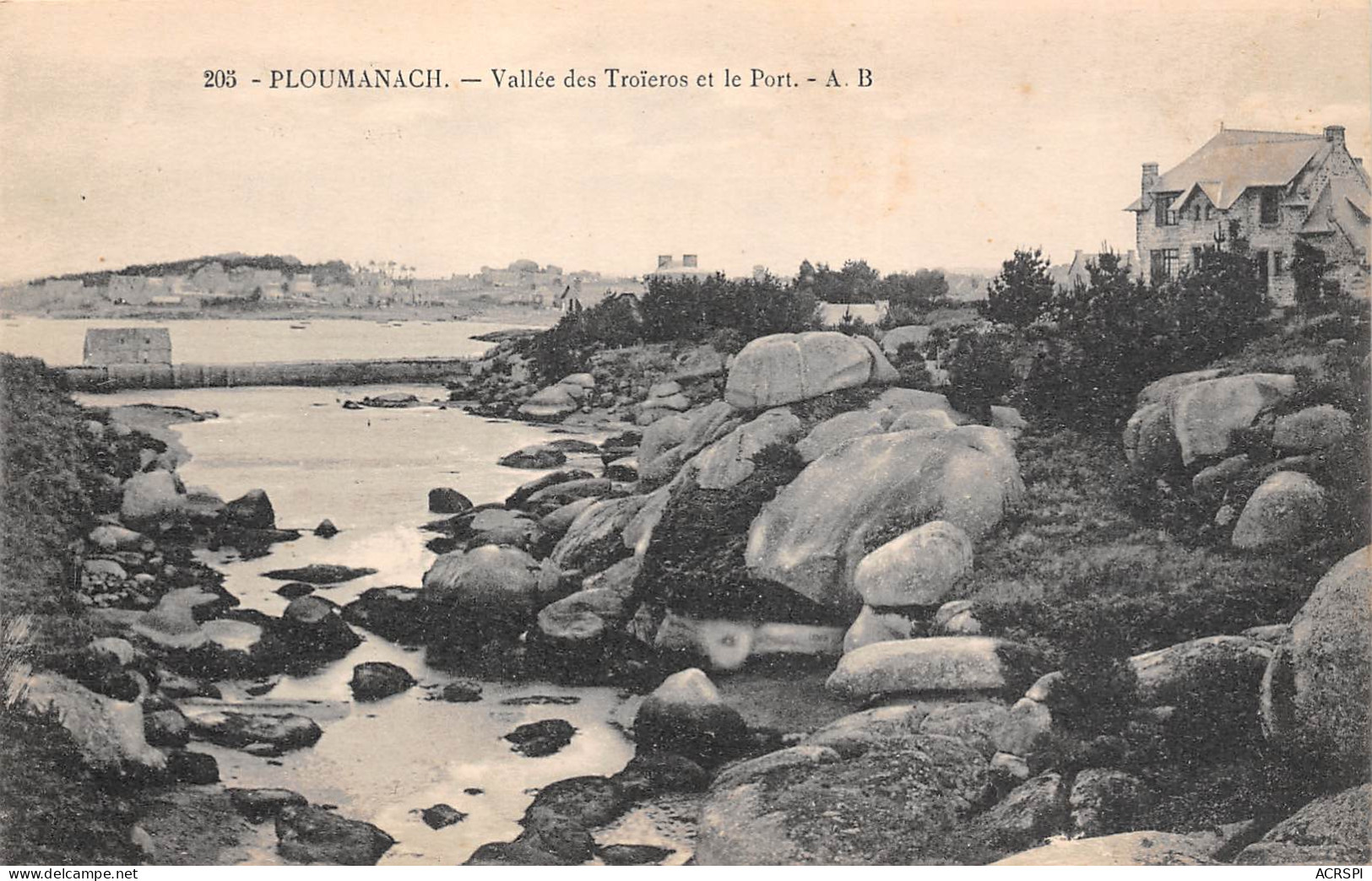 Perros Guirec Ploumanac'h   Vallée Des Troieros  28 (scan Recto-verso)MA2297Ter - Perros-Guirec