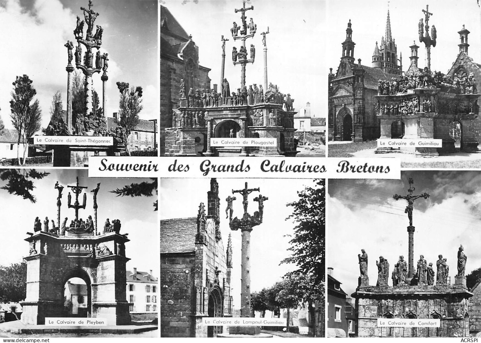 Calvaires Bretons Plougastel Guimiliau Comfort Pleyben  41 (scan Recto-verso)MA2297Ter - Other & Unclassified