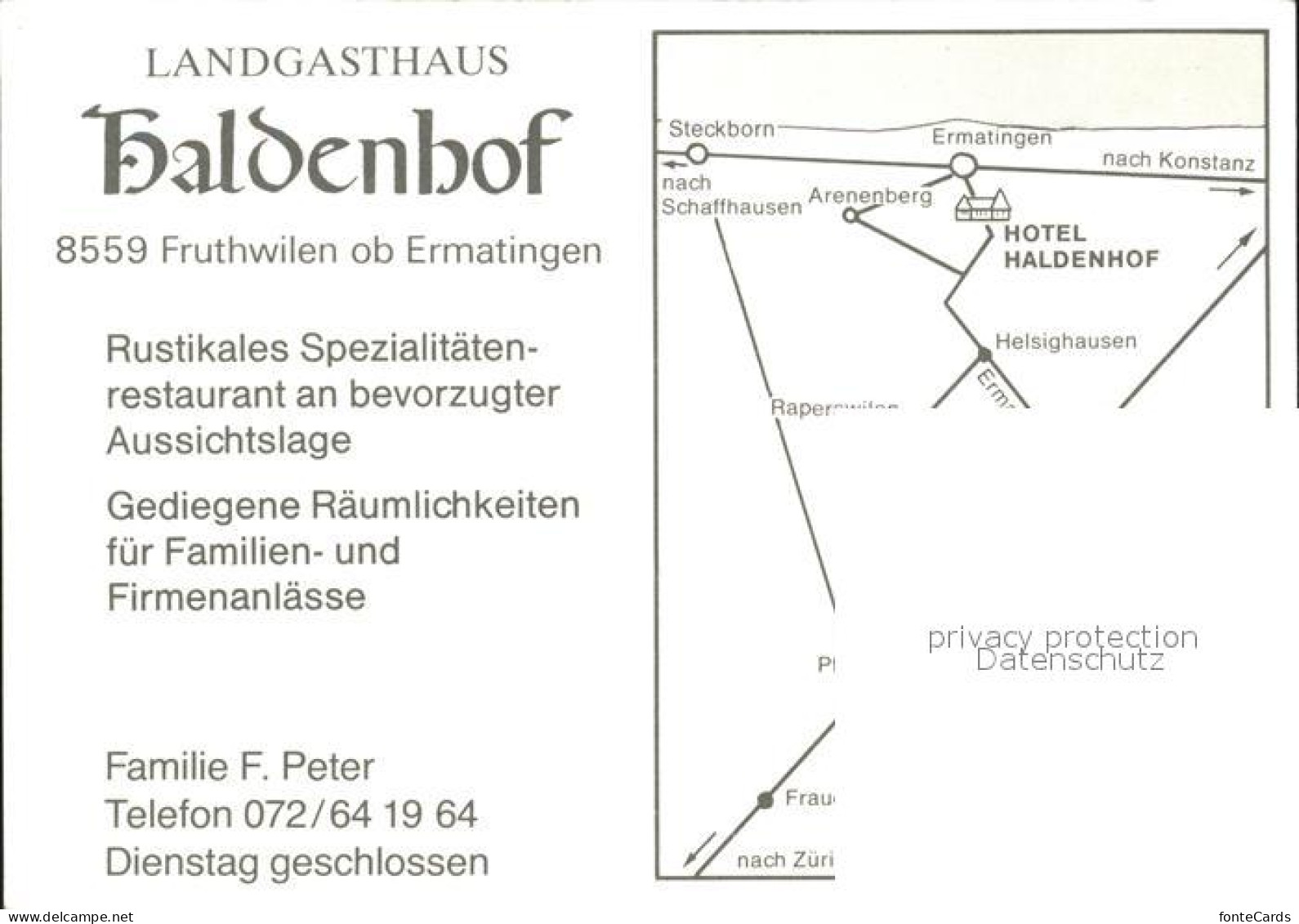 12229280 Fruthwilen Landgasthaus Haldenhof  Fruthwilen - Other & Unclassified