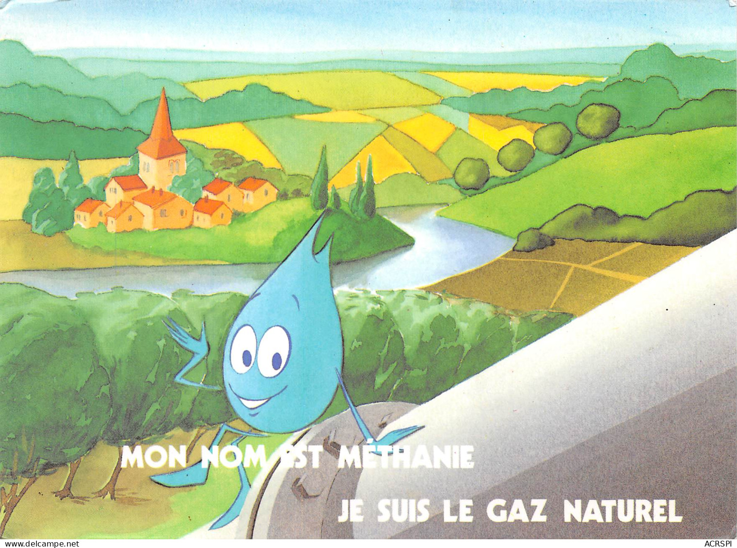 METHANE Methanie  Gaz Naturel EDF GDF  PUB  Publicité  33  (scan Recto-verso)MA2298 - Advertising