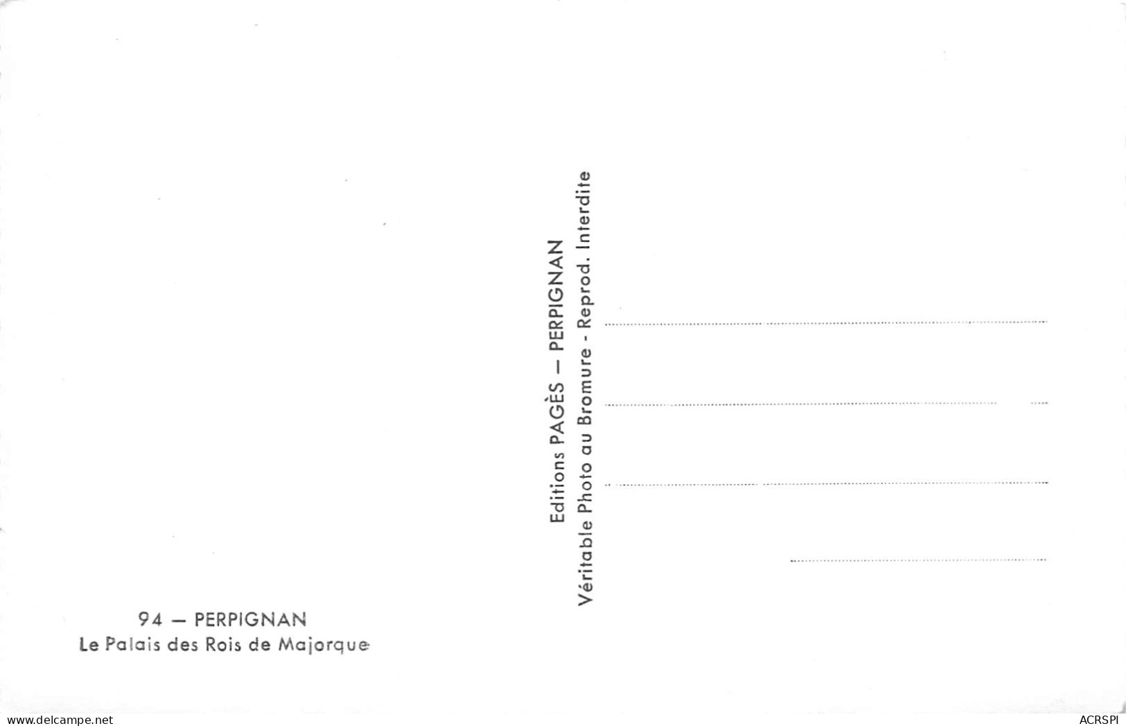 PERPIGNAN Le Palais  23  (scan Recto-verso)MA2298 - Perpignan