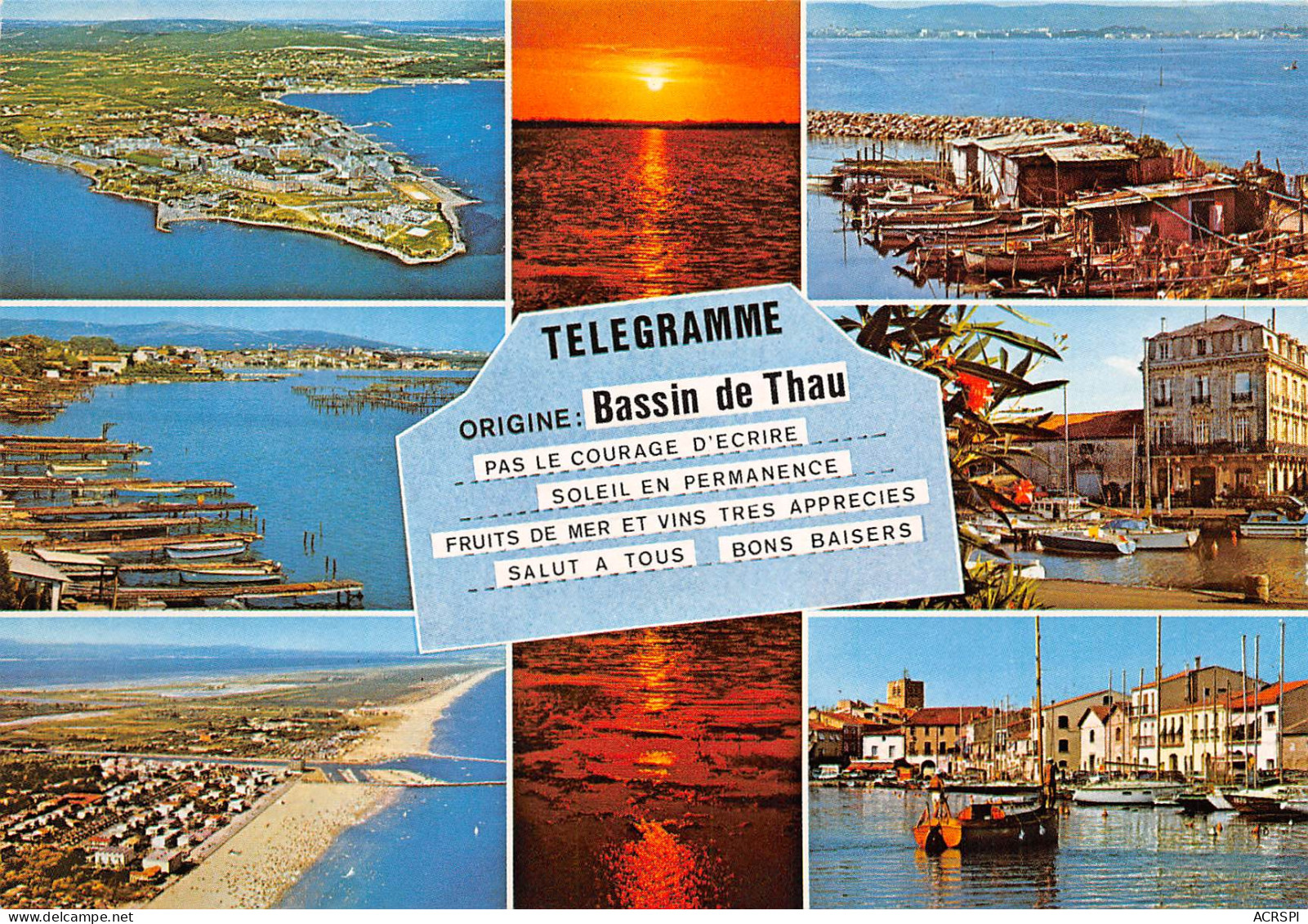 Bassin De Thau Balaruc Sete Bouzigues Marseillan   18 (scan Recto-verso)MA2298Bis - Sete (Cette)