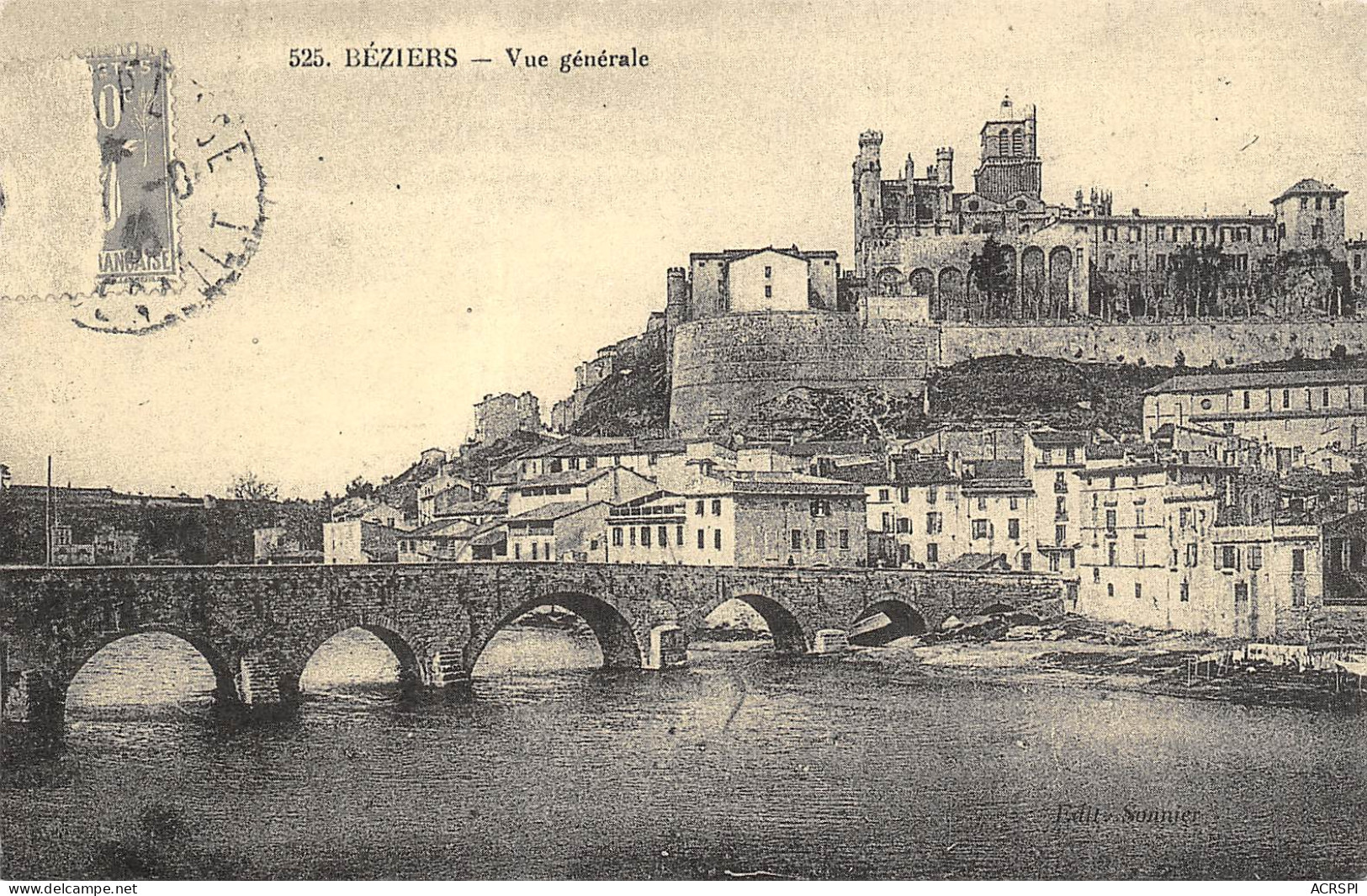 BEZIERS  Vue Générale   27 (scan Recto-verso)MA2298Bis - Beziers