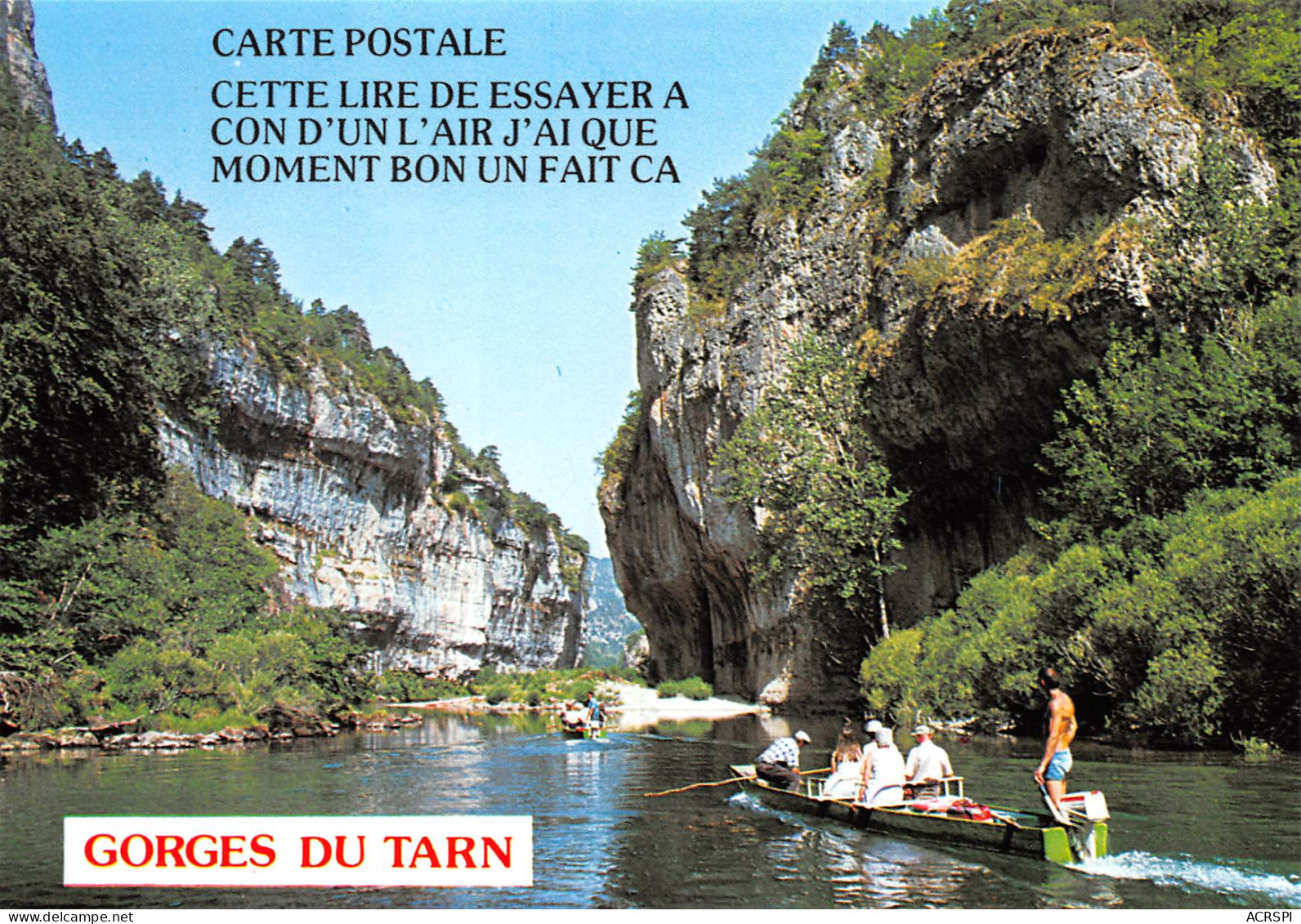 Gorges Du Tarn  Les Détroits  4   (scan Recto-verso)MA2298Ter - Gorges Du Tarn