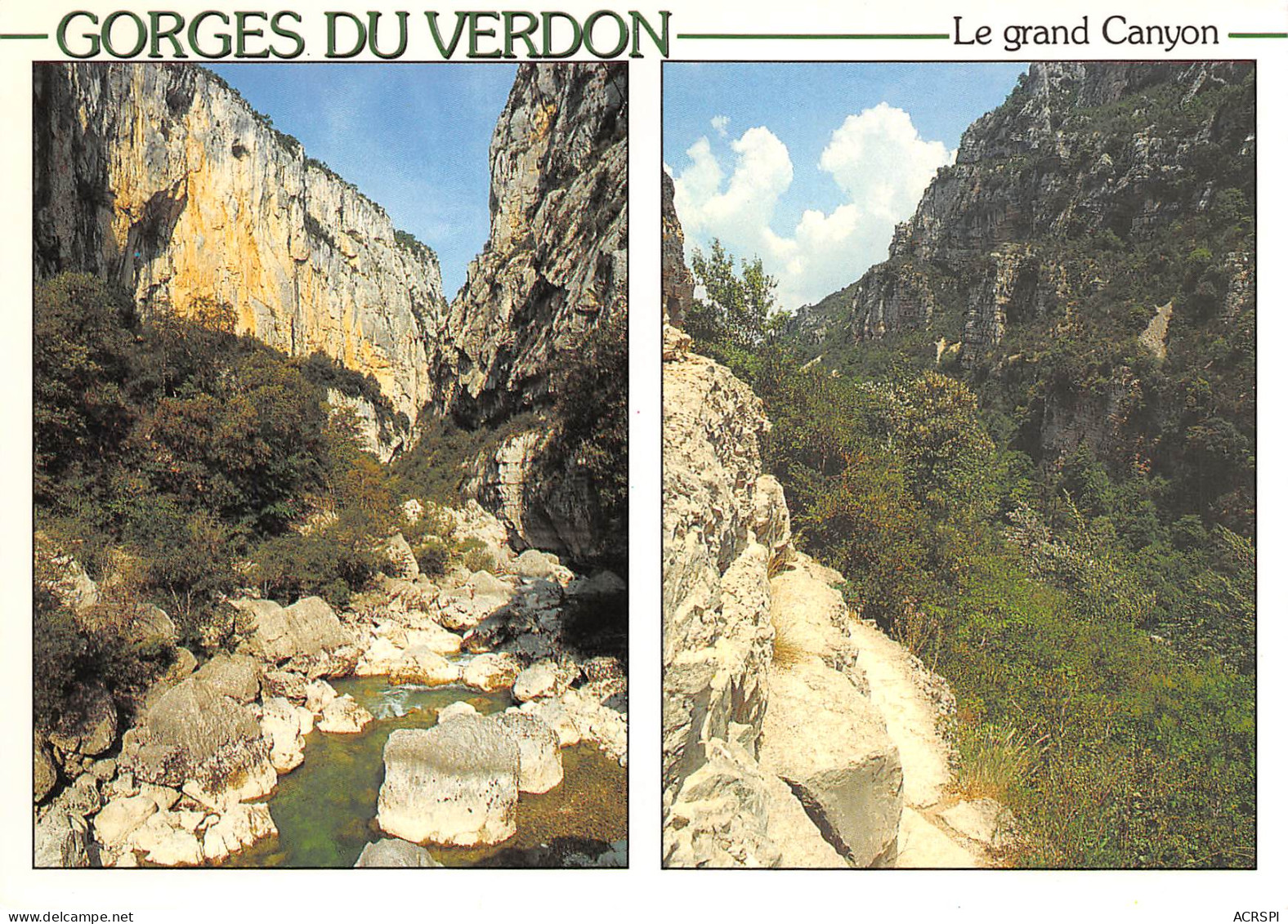 Gorges Du Verdon Grand Canyon  25 (scan Recto-verso)MA2298Ter - Digne