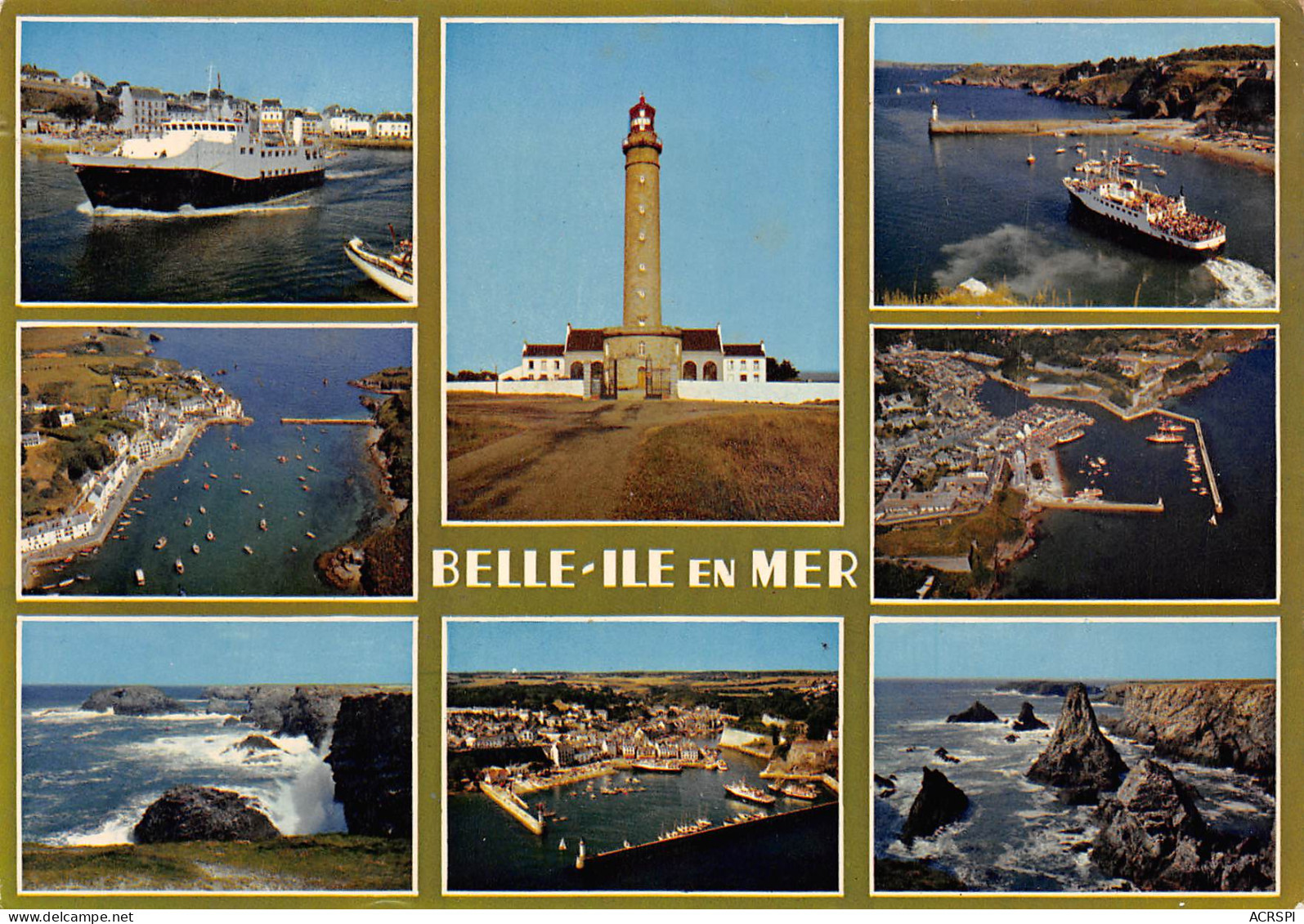 BELLE ILE EN MER Multivue  6  (scan Recto-verso)MA2298Und - Belle Ile En Mer