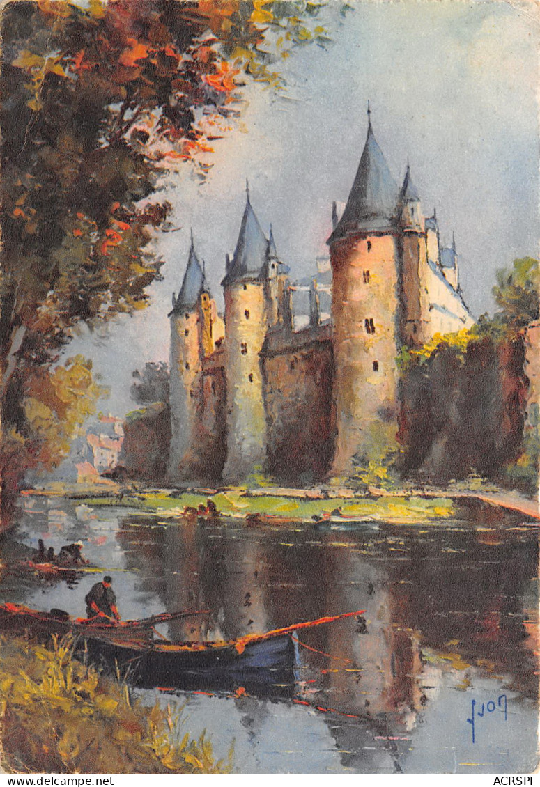 JOSSELIN  Les Bords De L'Oust Et Le Chateau 8  (scan Recto-verso)MA2298Und - Josselin