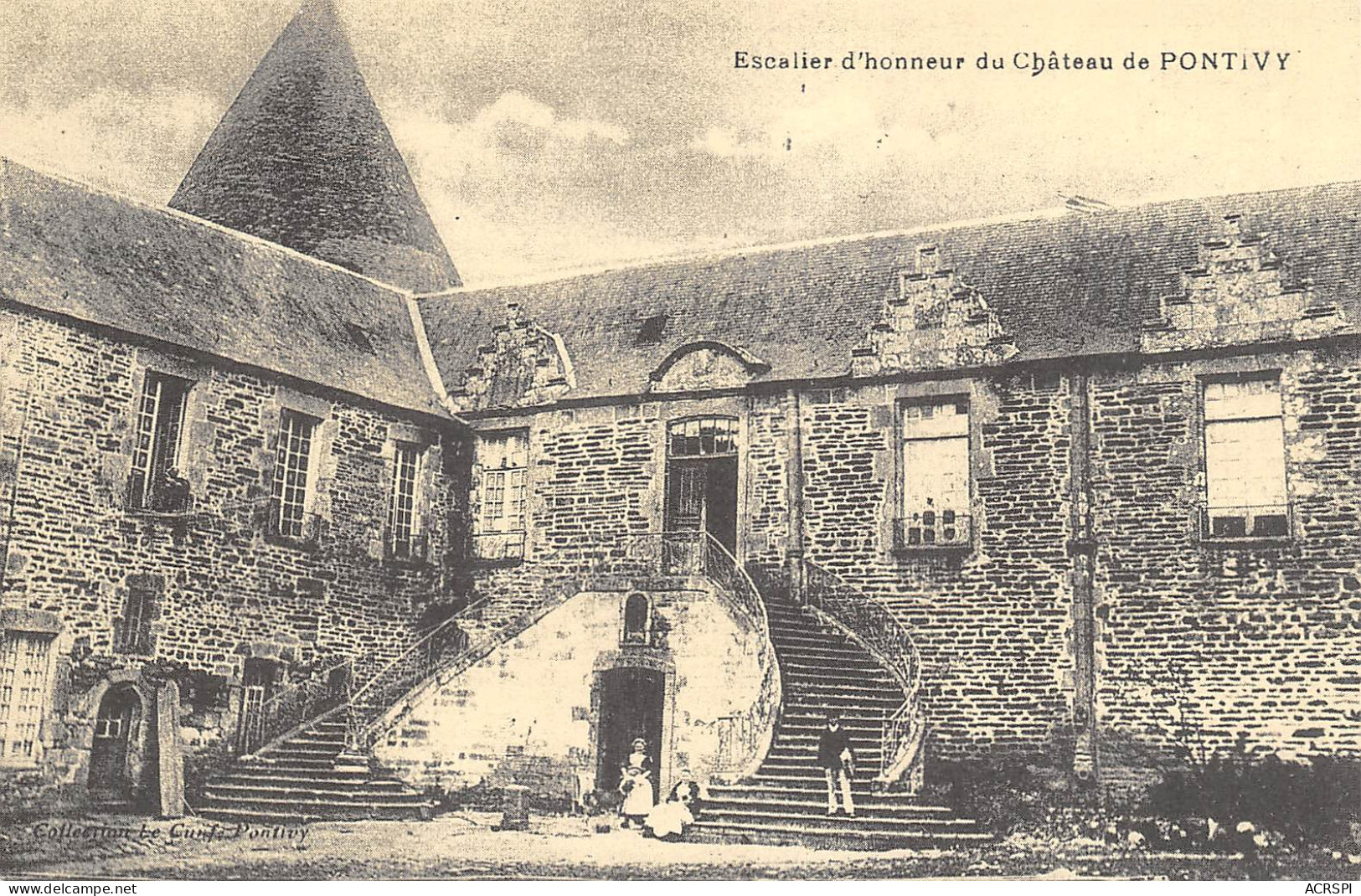 56  PONTIVY  Escalier Du Chateau  42  (scan Recto-verso)MA2298Und - Pontivy