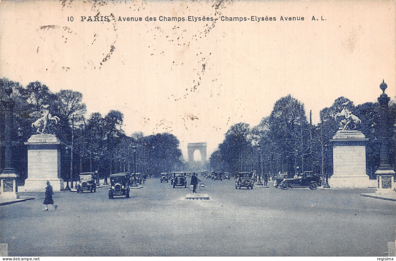 75-PARIS AVENUE DES CHAMPS ELYSEES-N°T1045-D/0319 - Champs-Elysées