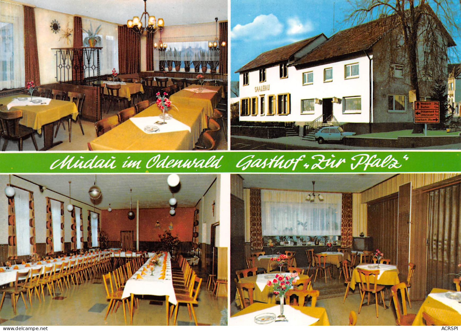 Mudau Gasthof Zur Pfalz Klappkarte Mudau  18 (scan Recto-verso)MA2298Vic - Other & Unclassified