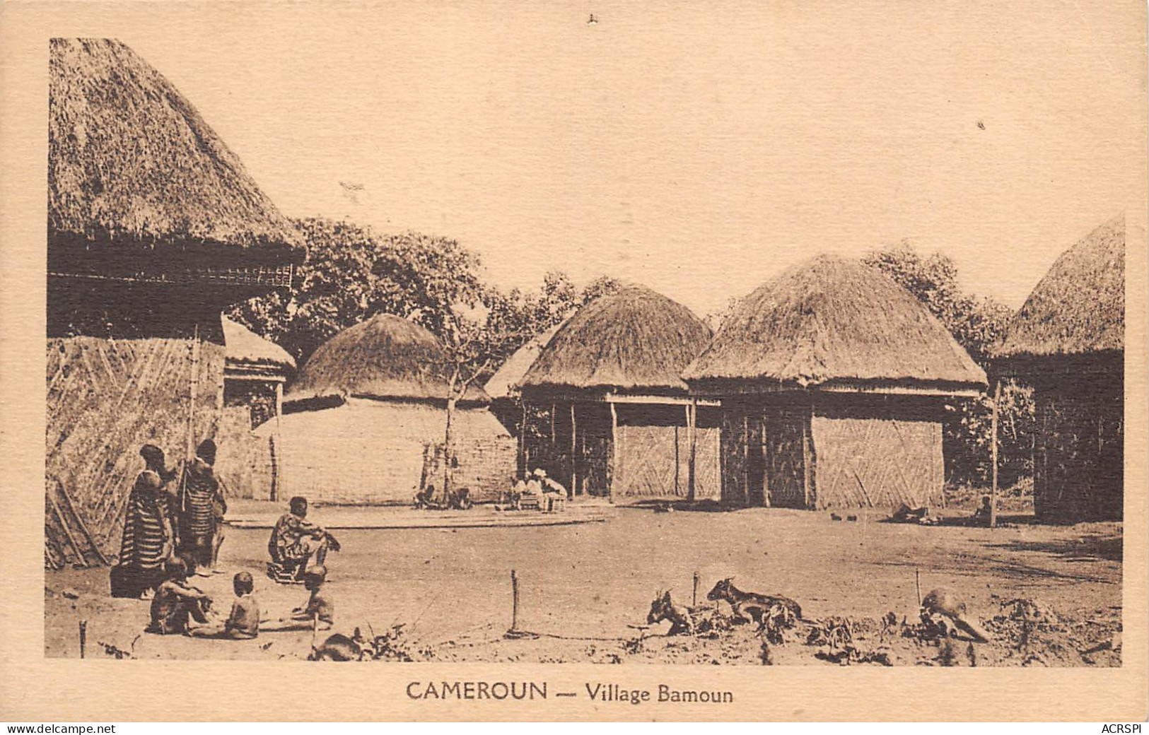 CAMEROUN Village BAMOUN   18 (scan Recto-verso)MA2299Bis - Cameroun